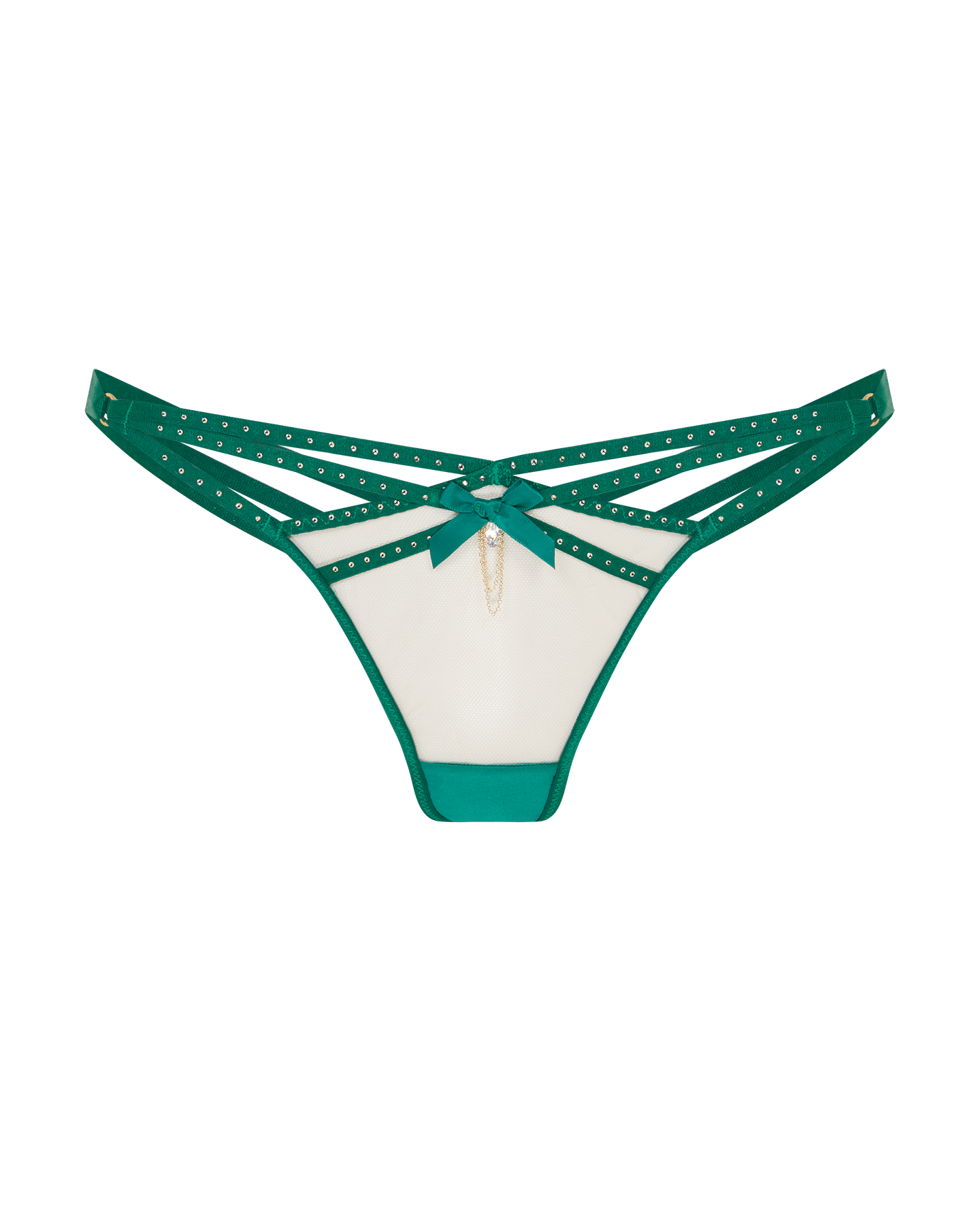 Rubi Thong in Green/Flesh| By Agent Provocateur
