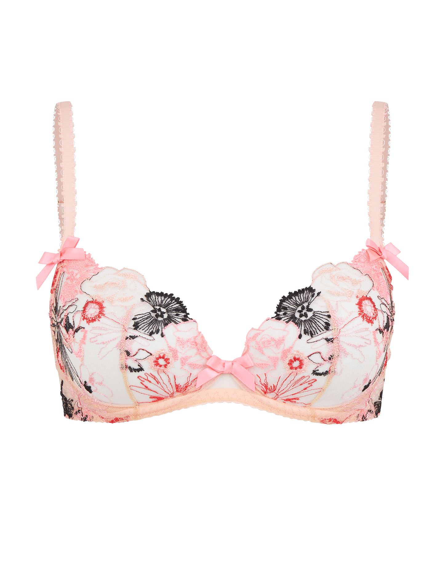 Zuri Plunge Underwired Bra in Pink | By Agent Provocateur