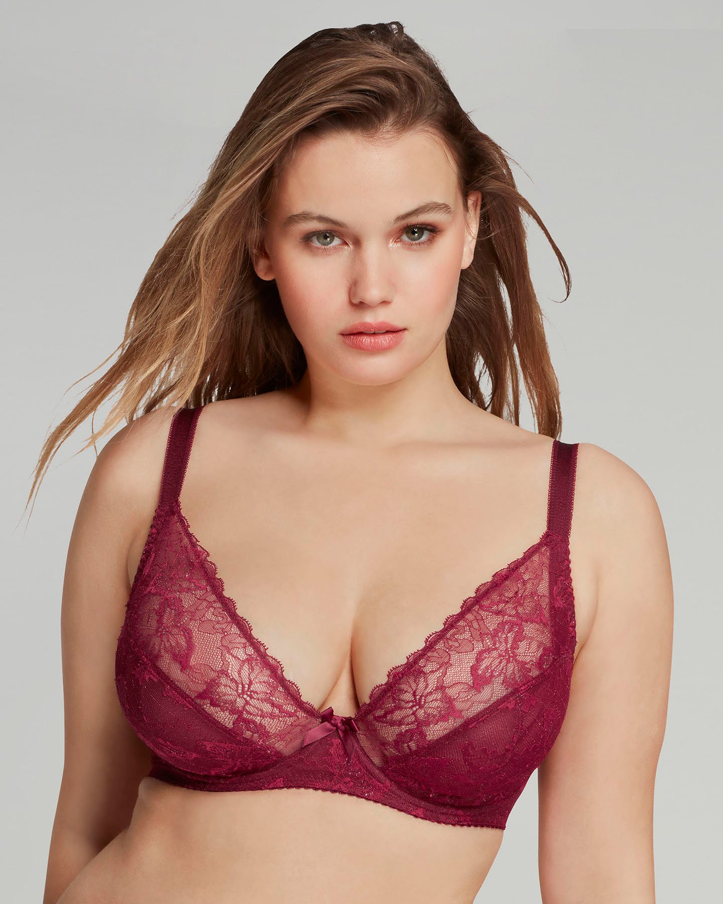Leni Plunge Underwired Bra in Red | By Agent Provocateur Sale