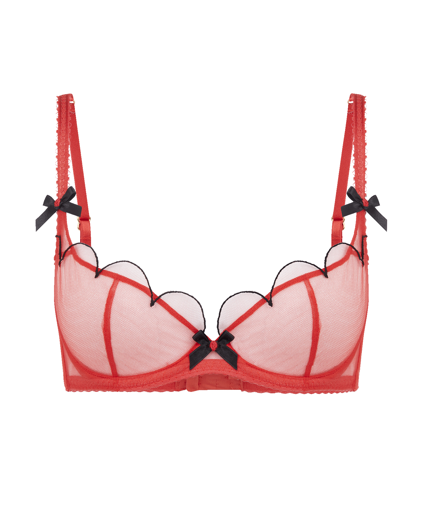 Lorna Demi Cup Underwired Bra in Red | By Agent Provocateur