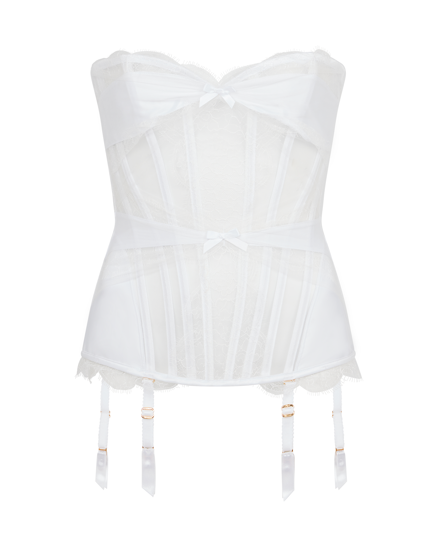 Halley Corset in White/White | By Agent Provocateur New In