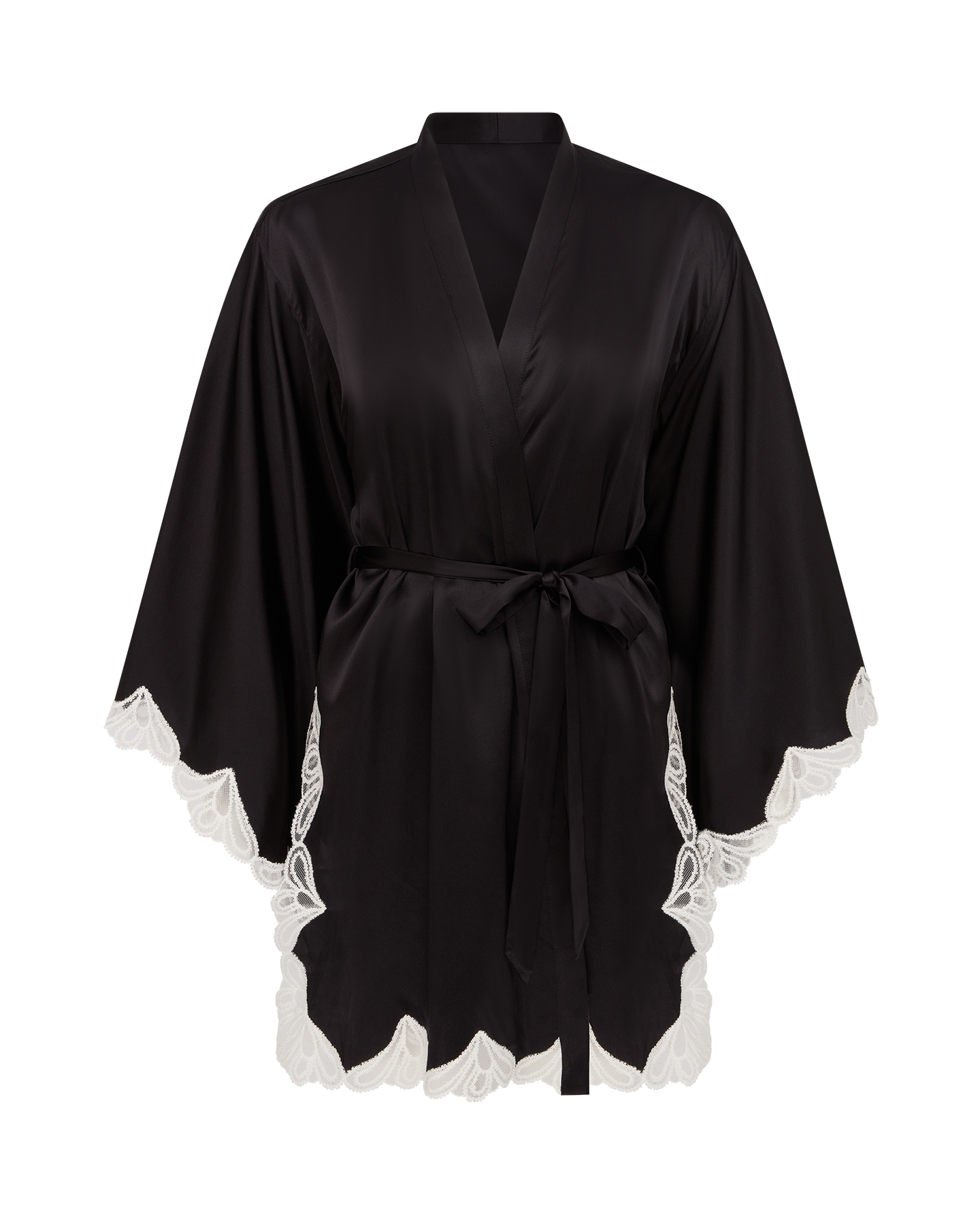 Nelle Kimono in Black/Ivory | By Agent Provocateur