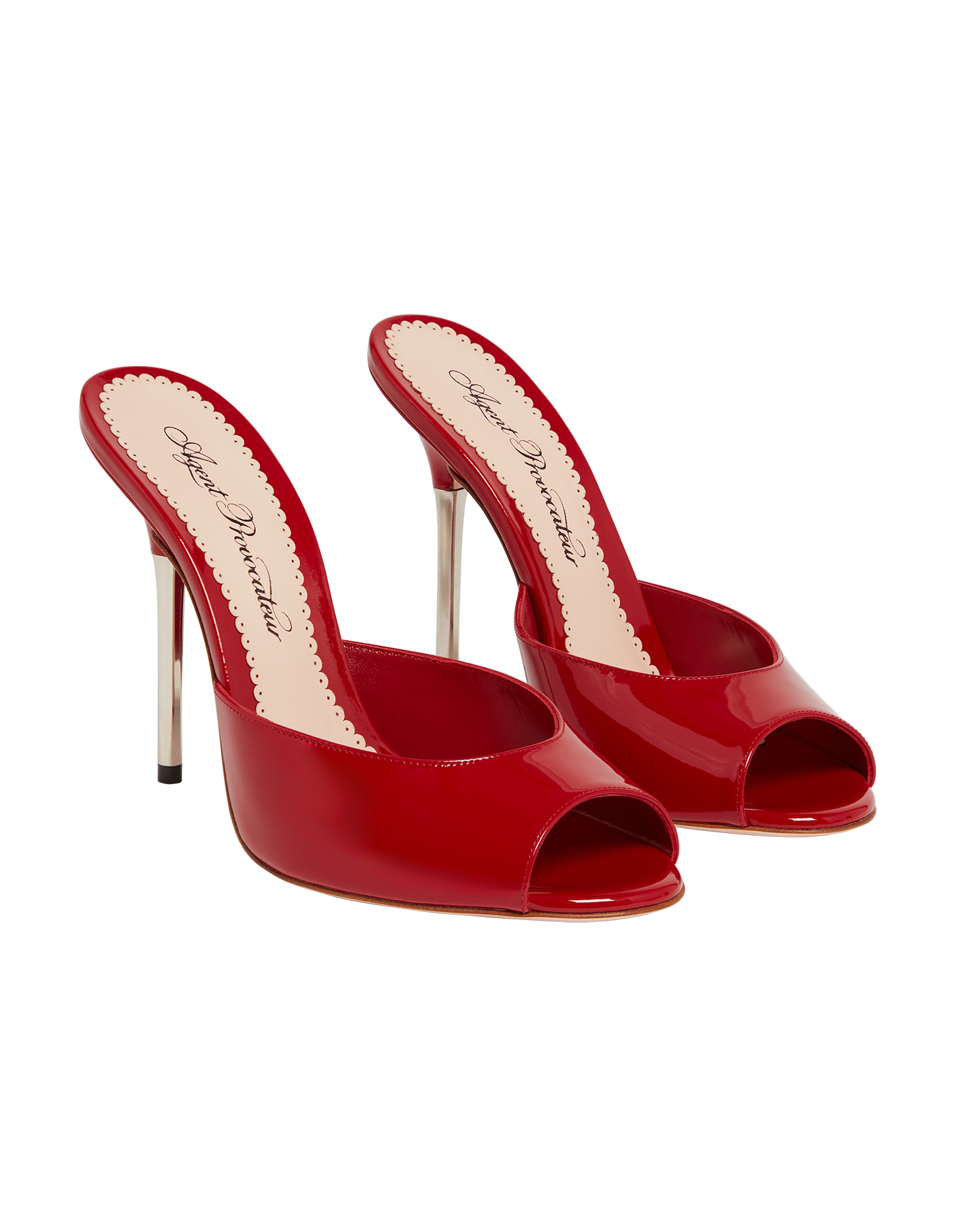 Brittina Mules in Red | By Agent Provocateur All Accessories