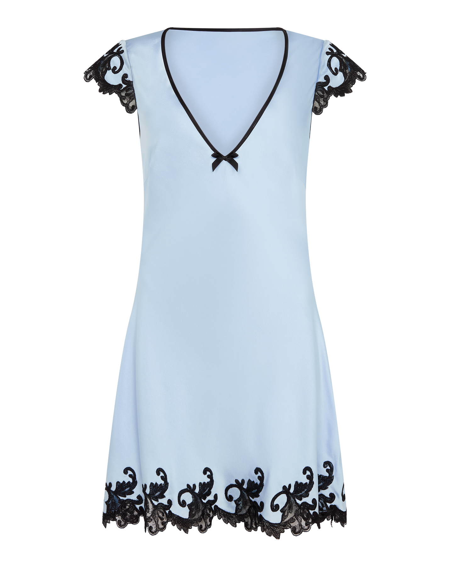 Clarette Short Slip in Blue/Black | By Agent Provocateur New In