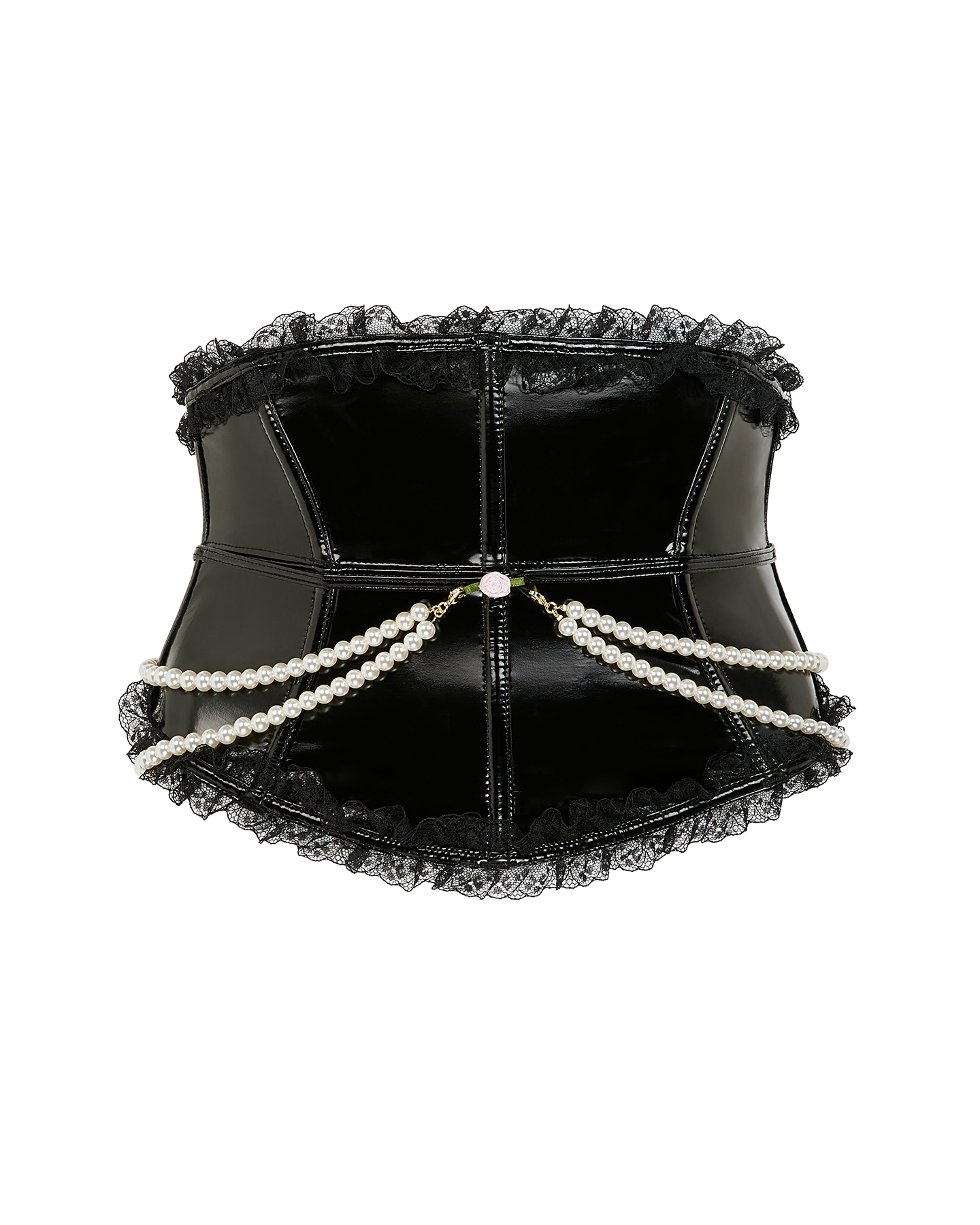 Tiffy Waspie in Black/Baby Pink | By Agent Provocateur
