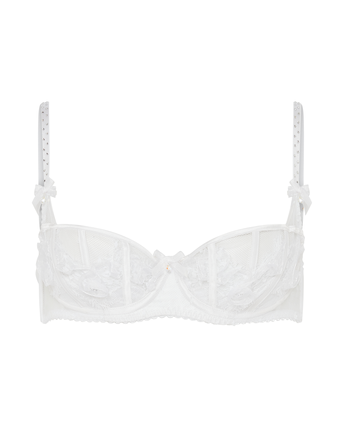 Veretie Balconette Underwired Bra in White/Cream | By Agent Provocateur