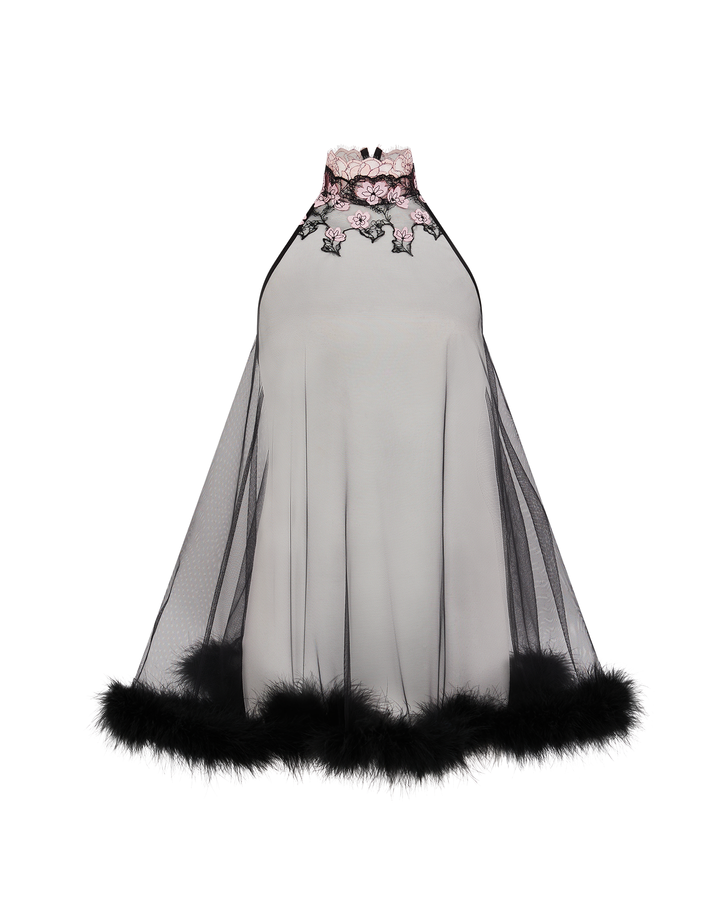 Andiee Babydoll in Black/Baby Pink | By Agent Provocateur