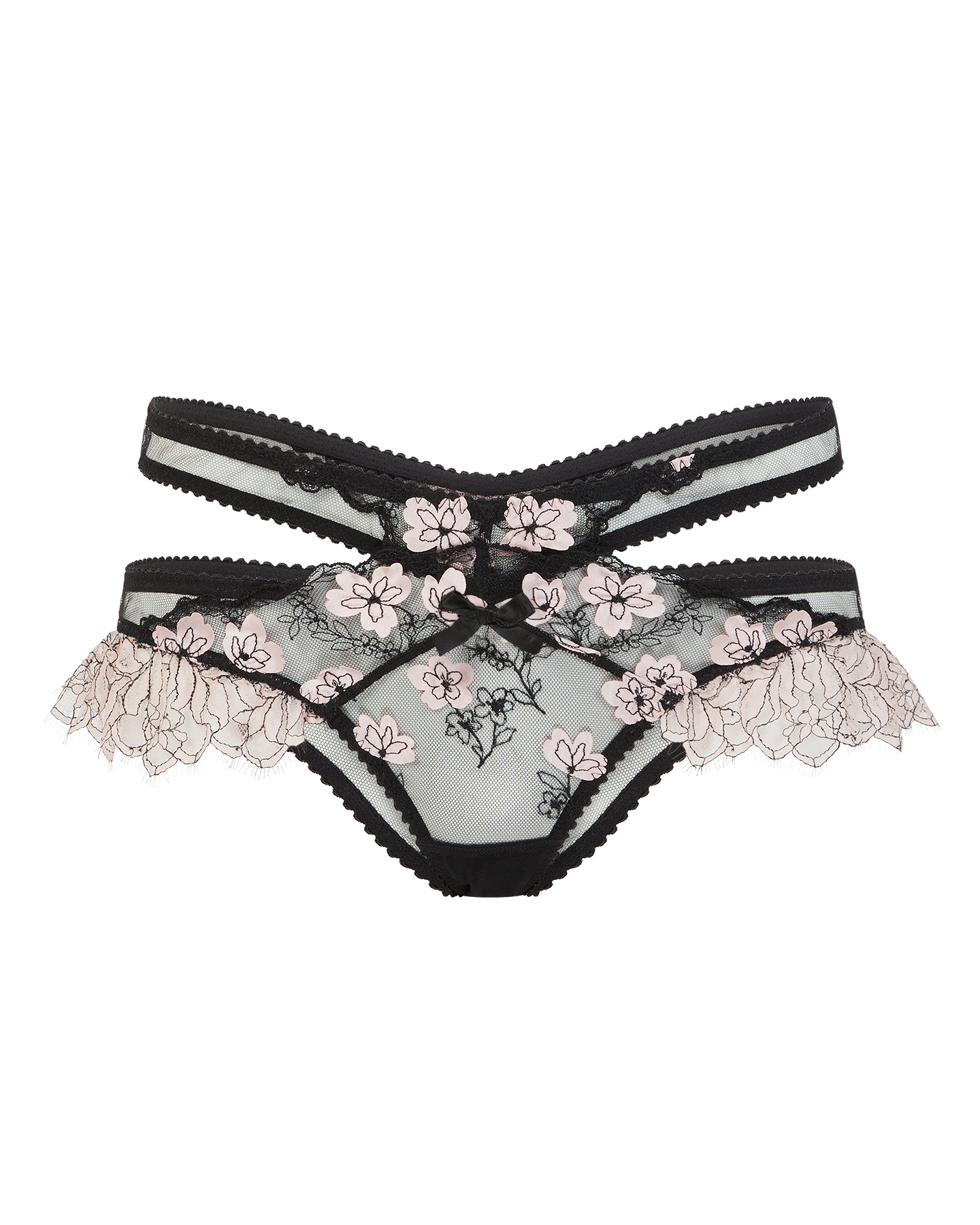Andiee Full Brief in Black/Baby Pink | By Agent Provocateur