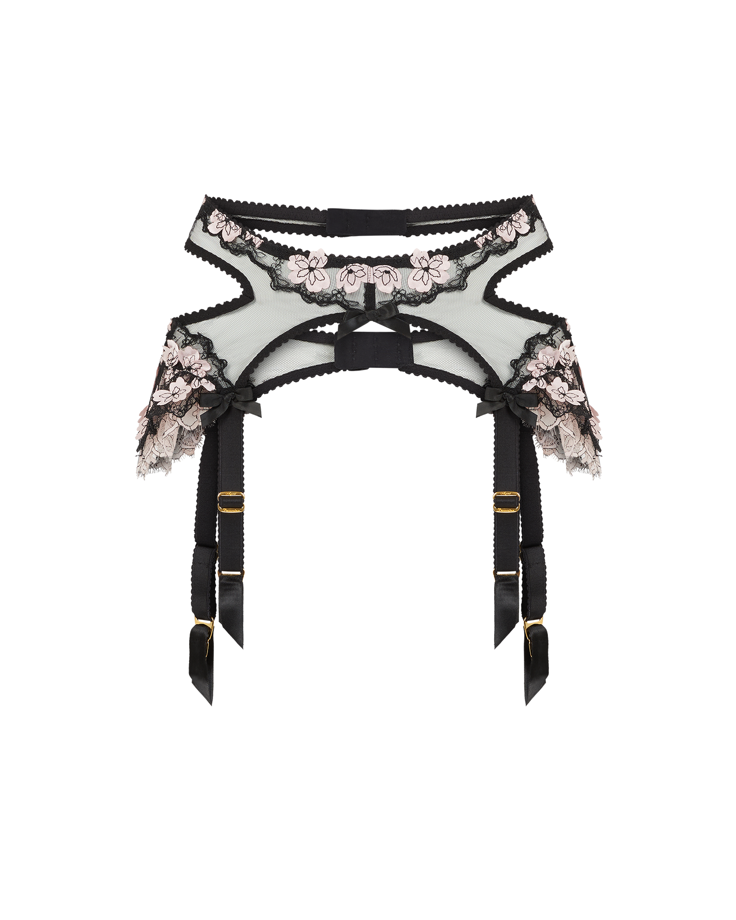 Andiee Suspender in Black/Baby Pink | By Agent Provocateur
