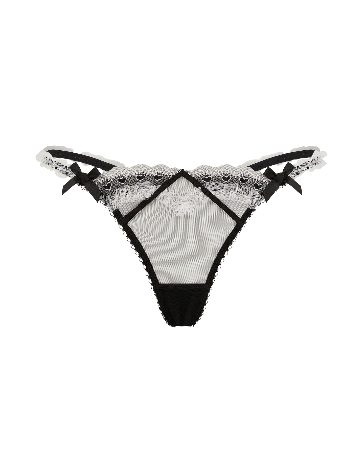 Claramae Thong in Black/Cream | By Agent Provocateur
