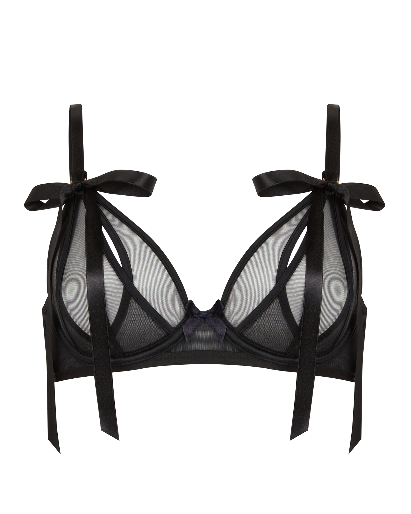 Fizzie Plunge Underwired Bra in Black 34B  | By Agent Provocateur