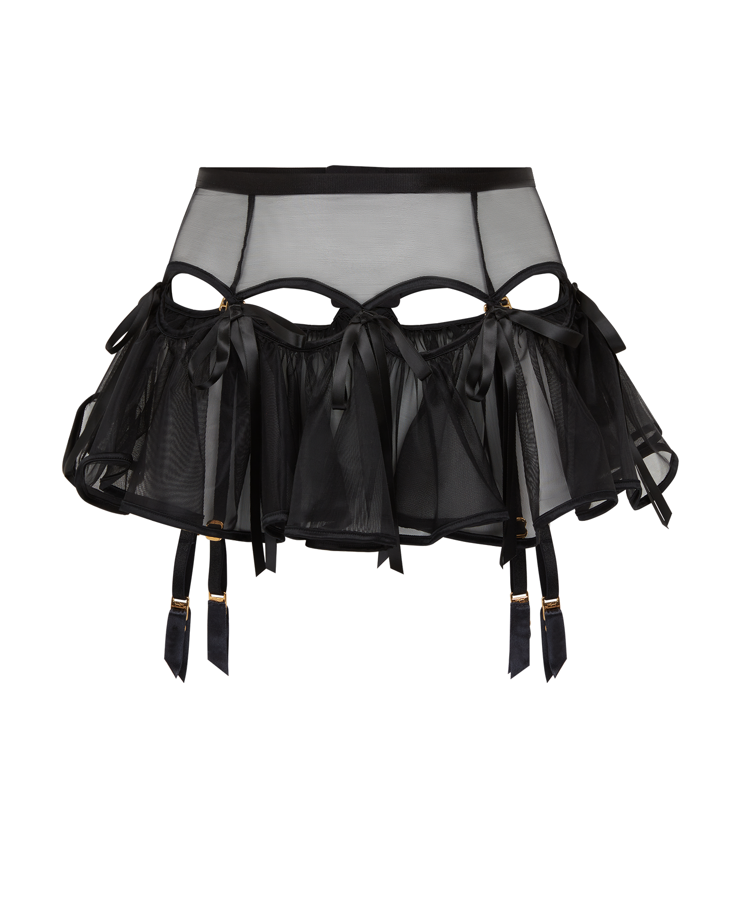 Fizzie Suspender Skirt in Black 2 | By Agent Provocateur