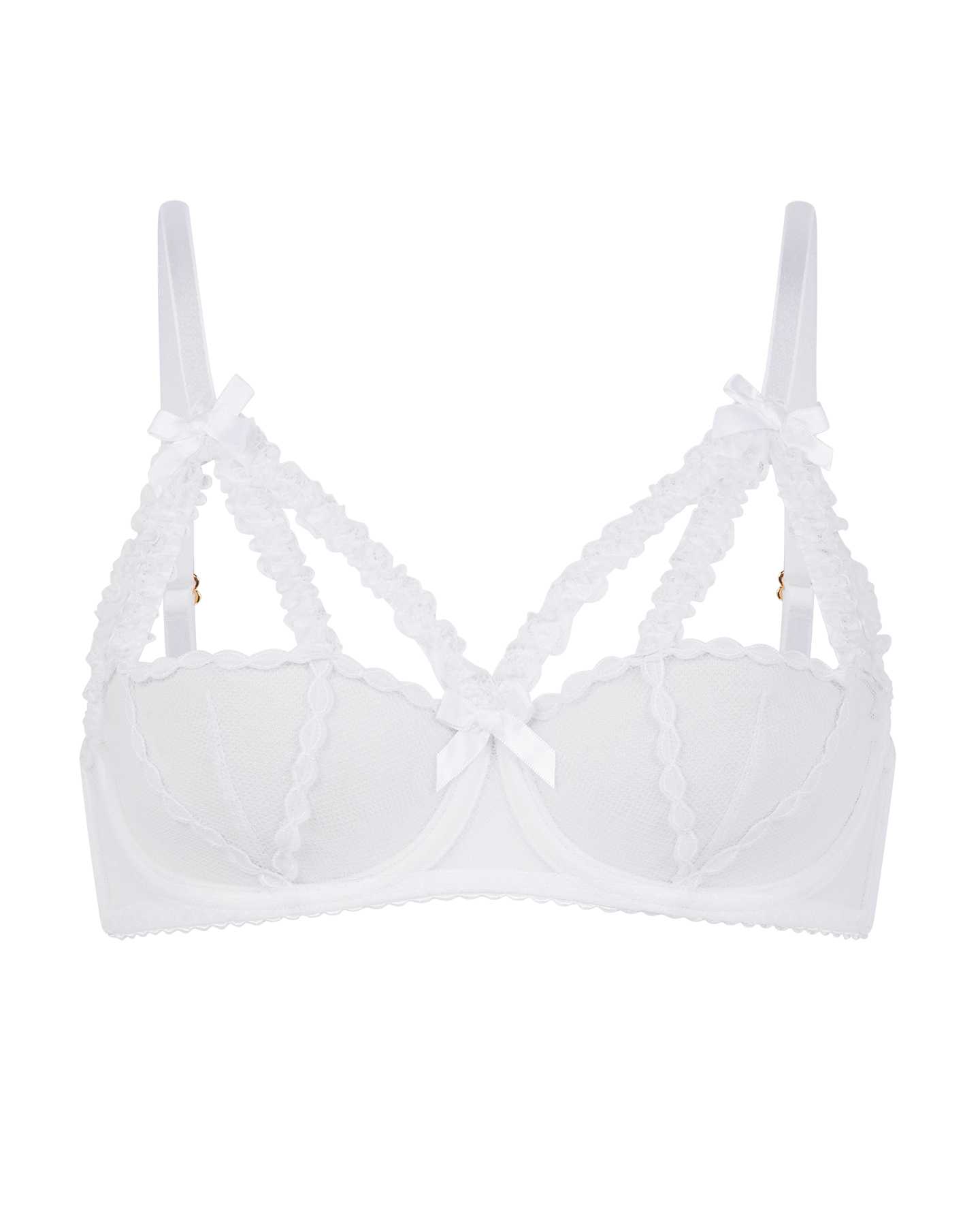 Lottina High Apex Underwired Bra in White | By Agent Provocateur New In