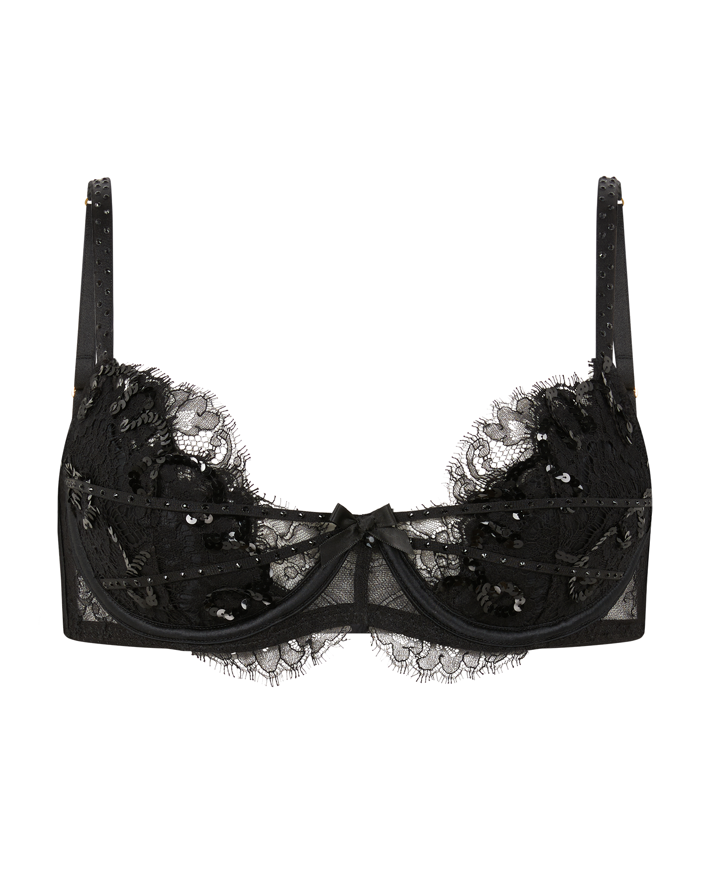 Vyxen Plunge Underwired Bra in Black | By Agent Provocateur