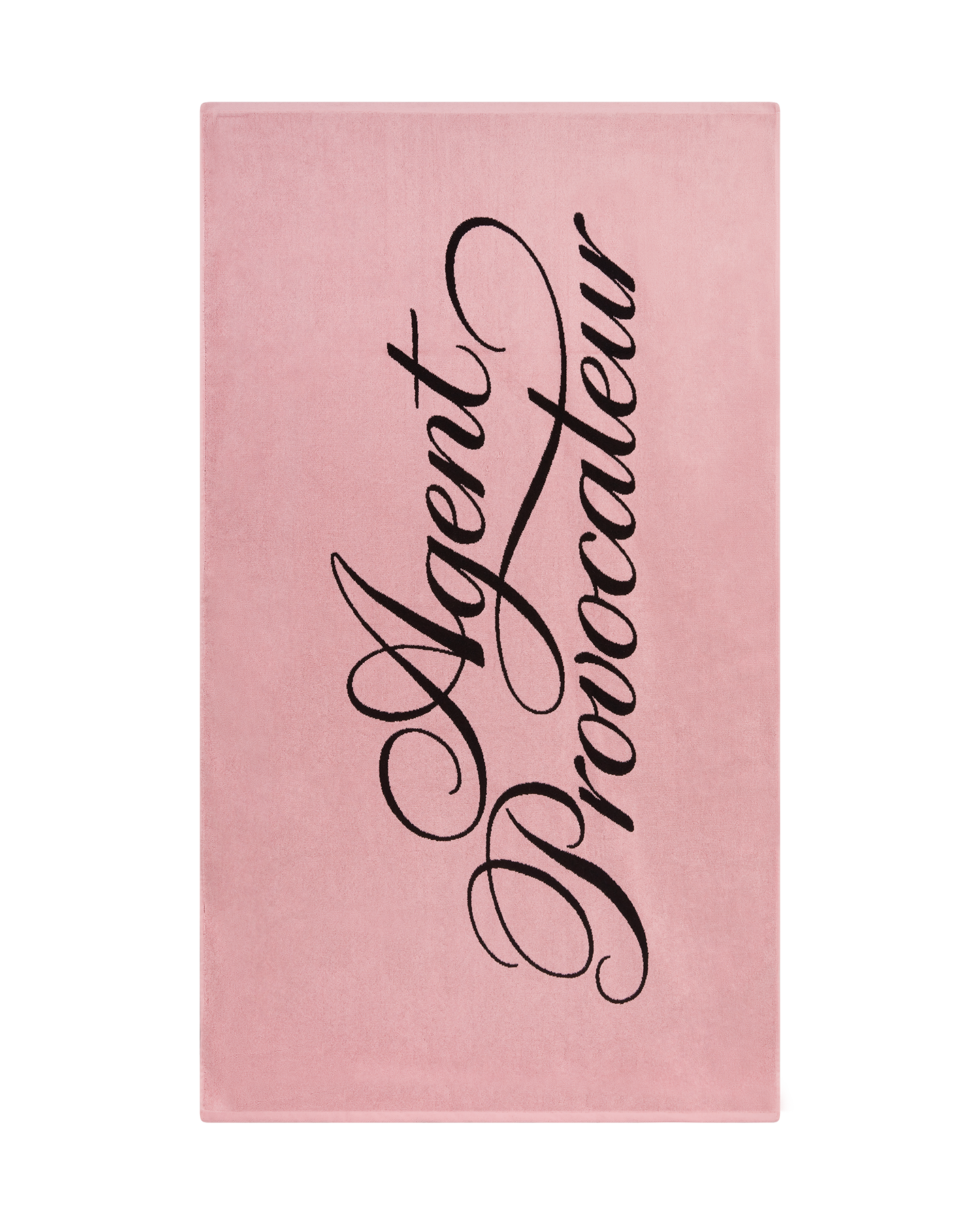 AP Towel Beach Towel in Black/Pink | By Agent Provocateur All Swimwear