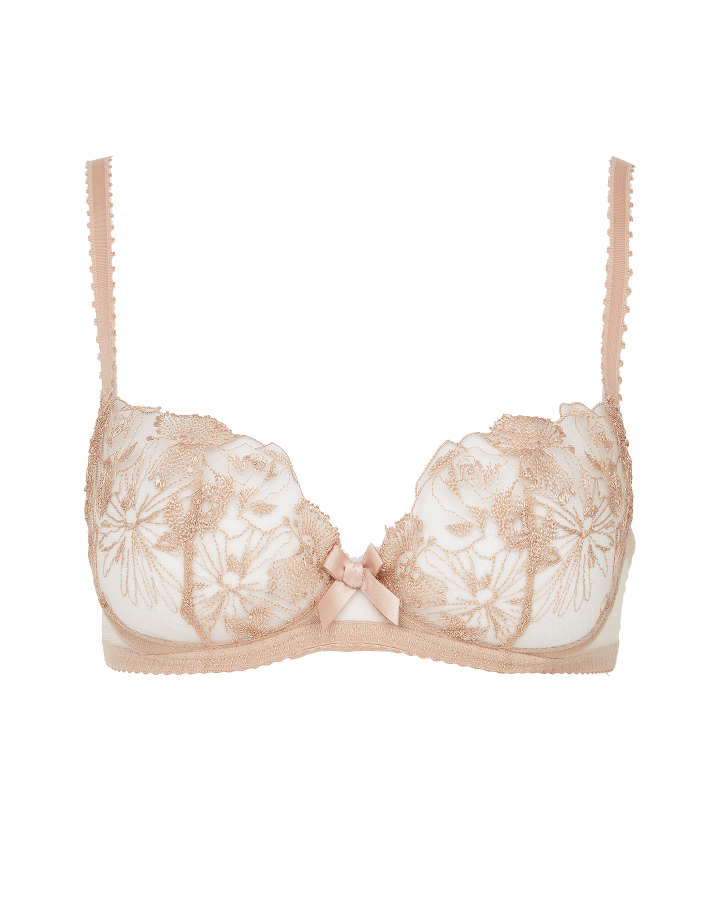 Jayce Plunge Underwired Bra In Praline By Agent Provocateur