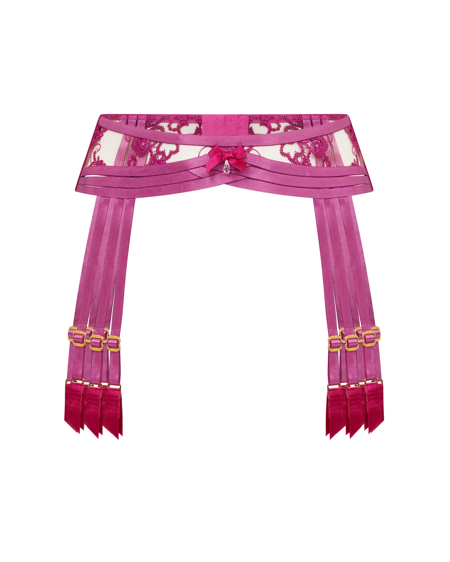 Dioni Suspender in Magenta | By Agent Provocateur