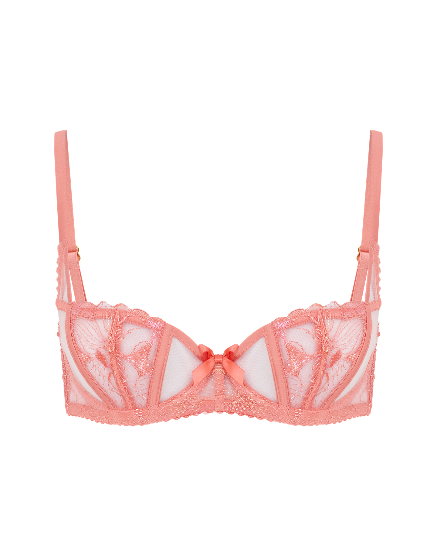 Sabinah Balconette Underwired Bra in Coral | By Agent Provocateur