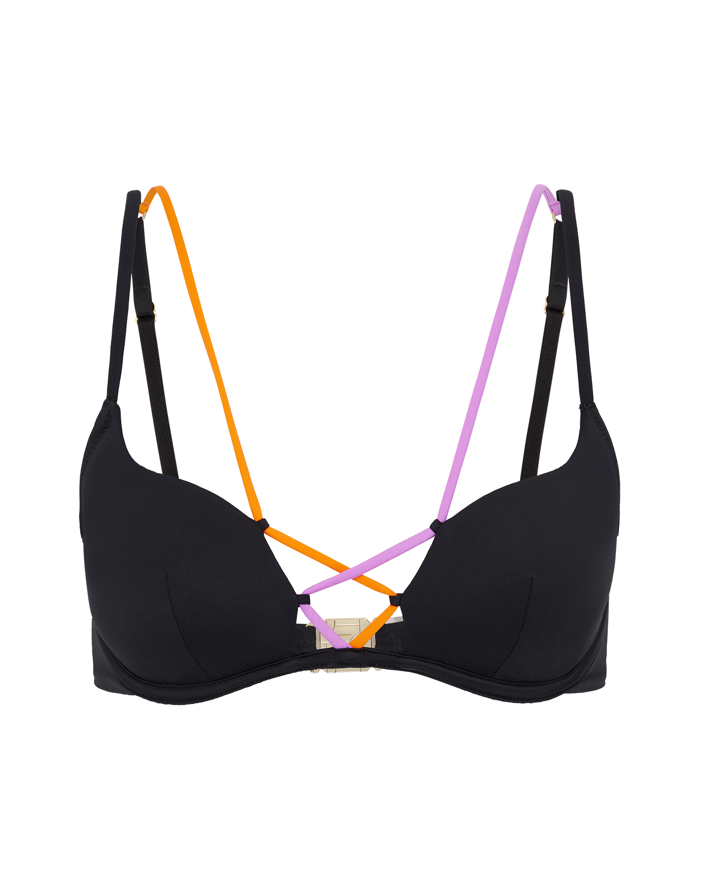 Steffi Bikini Top in Black Multicolour | By Agent Provocateur