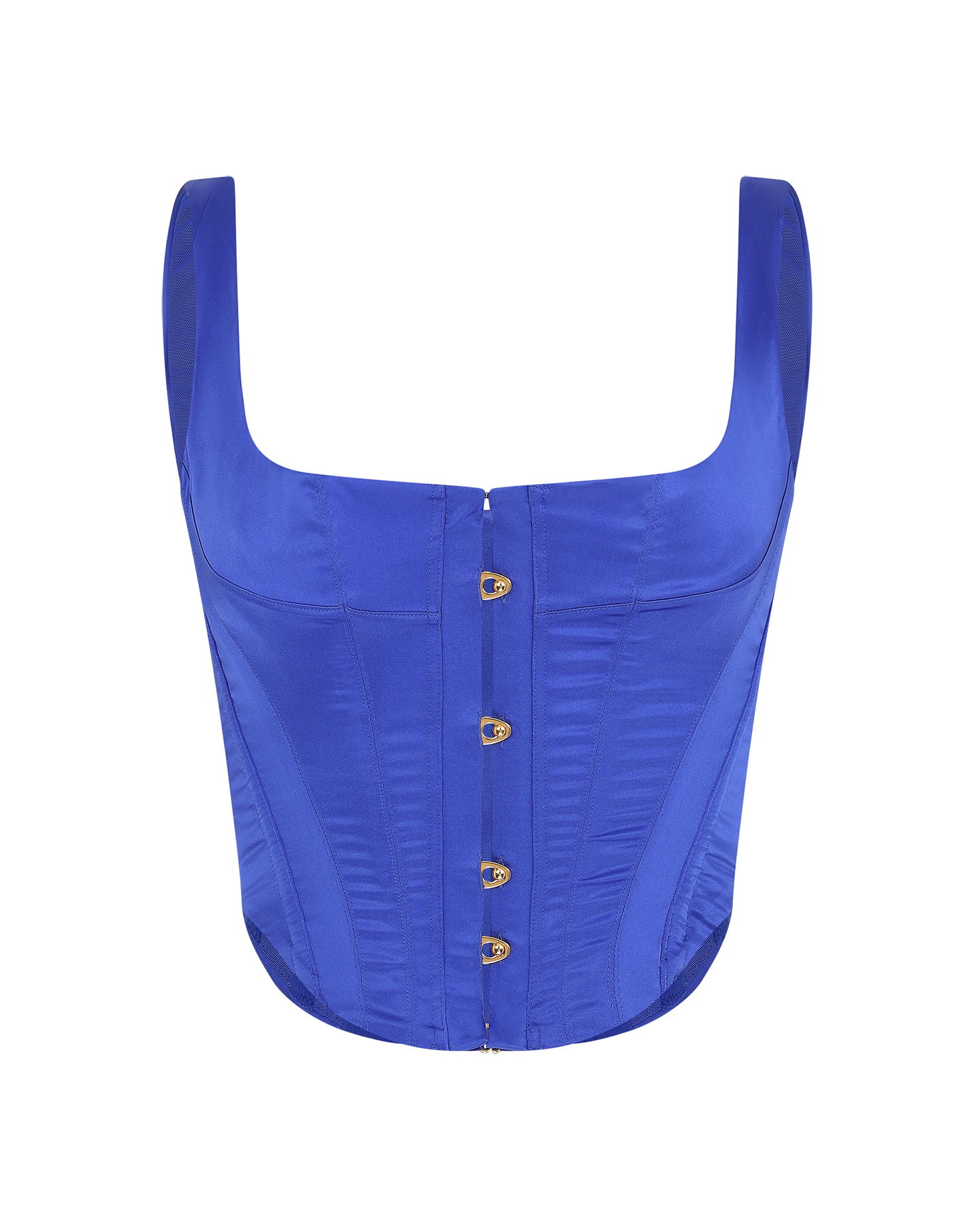 Hook and eye corset - Blue - Women - Gina Tricot