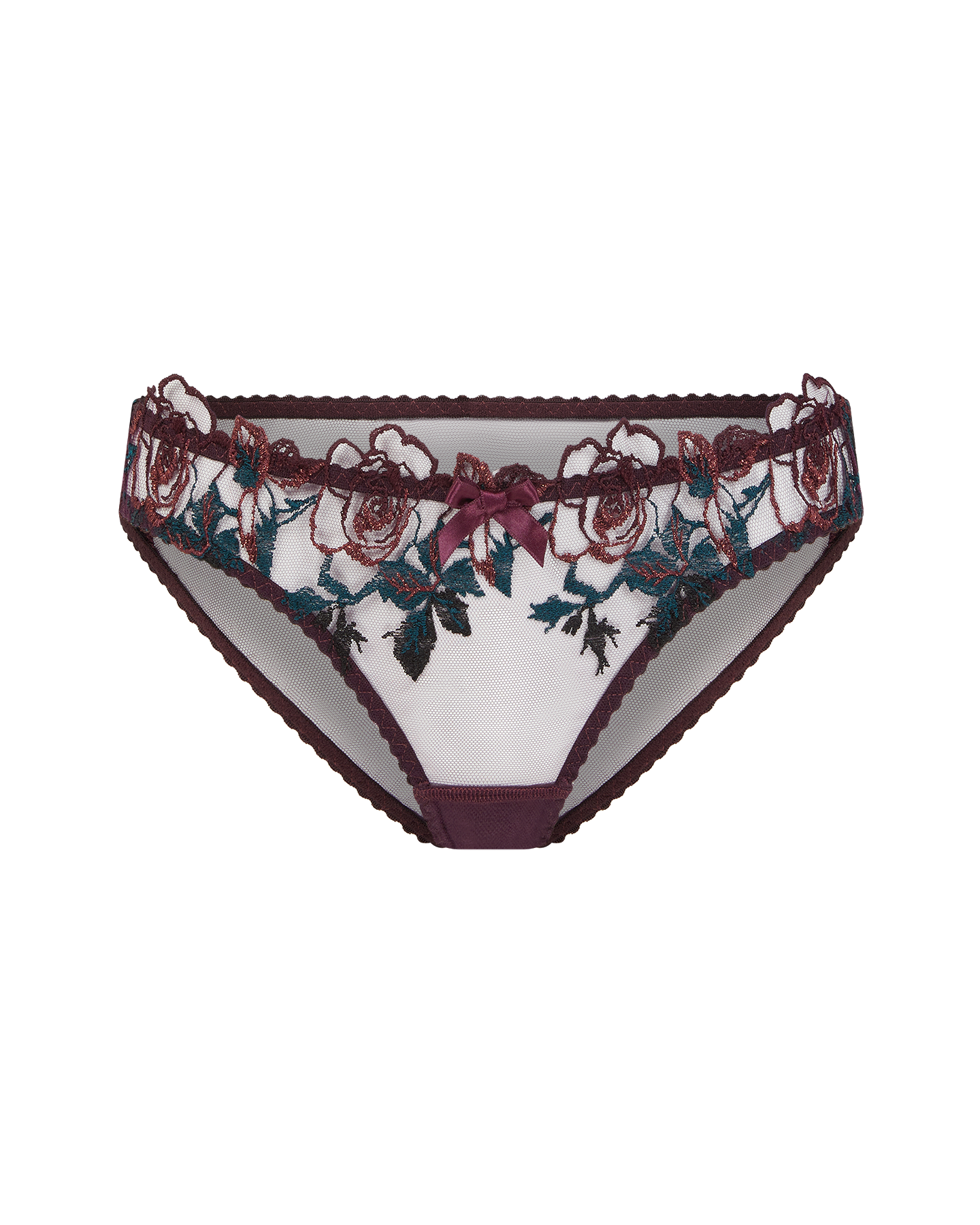 Callypso Full Brief in Plum/Green | By Agent Provocateur