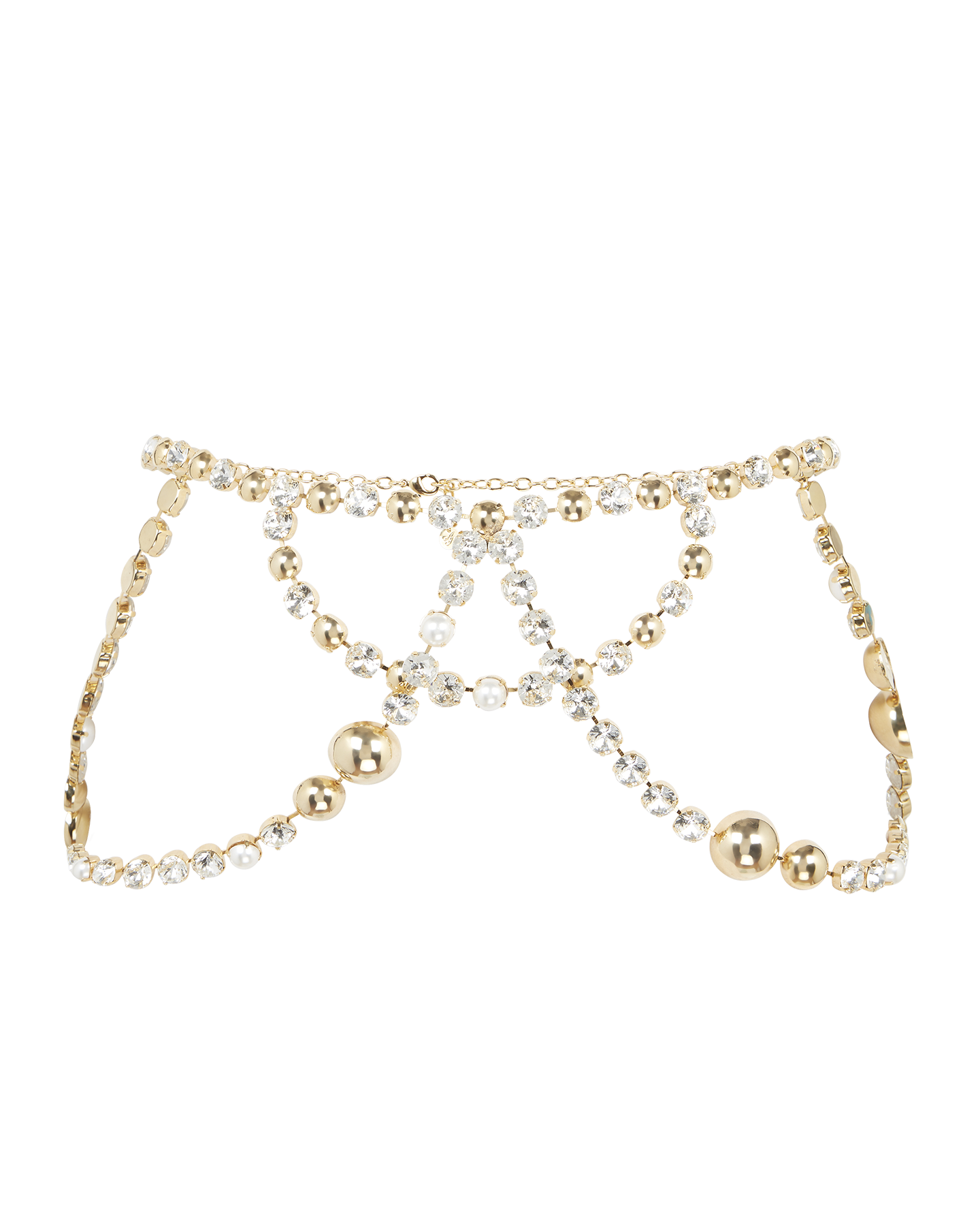 Gwenie Belt in Gold/Pearl | By Agent Provocateur All Accessories