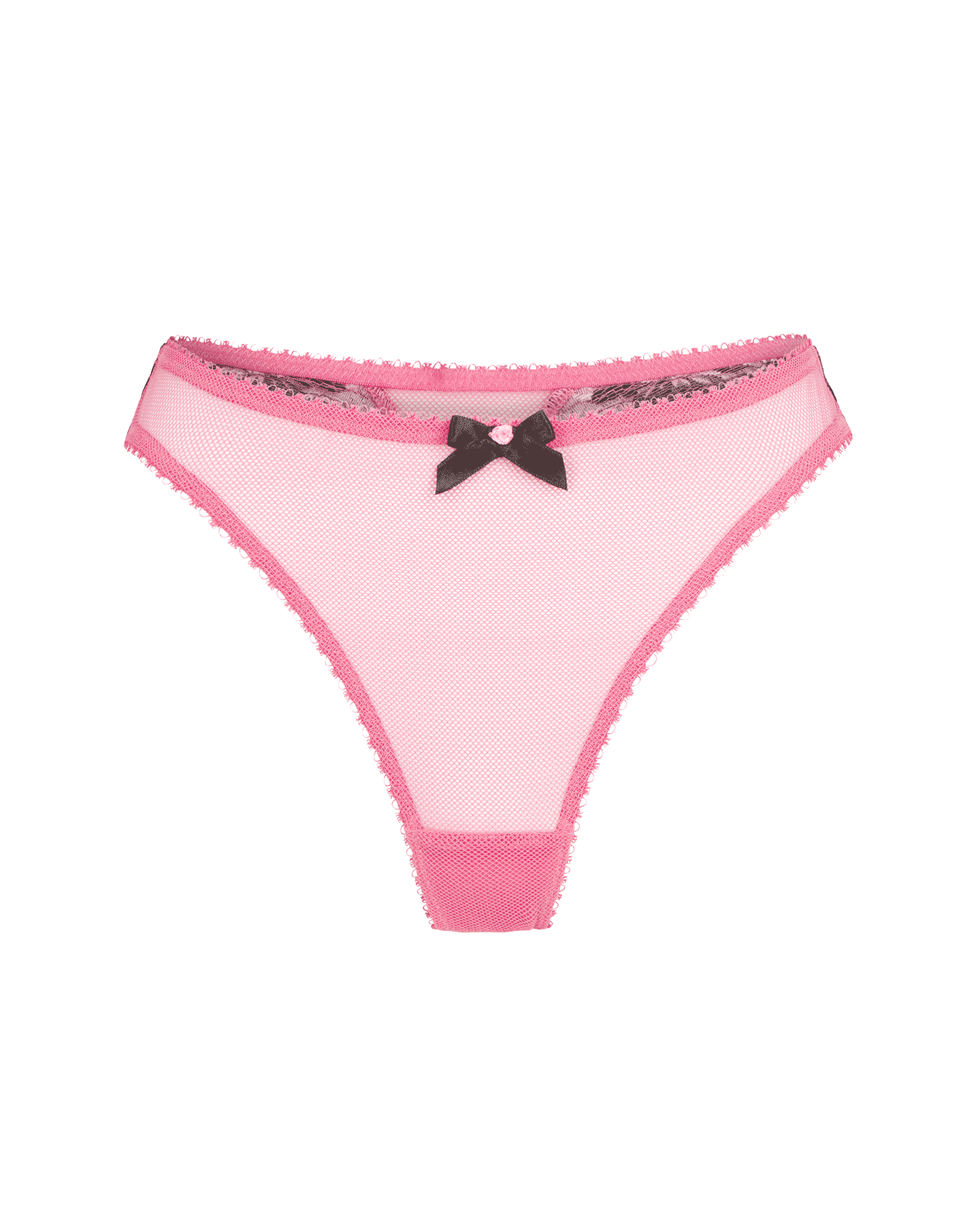 Yara 1 Thong in Pink/Black | By Agent Provocateur Outlet