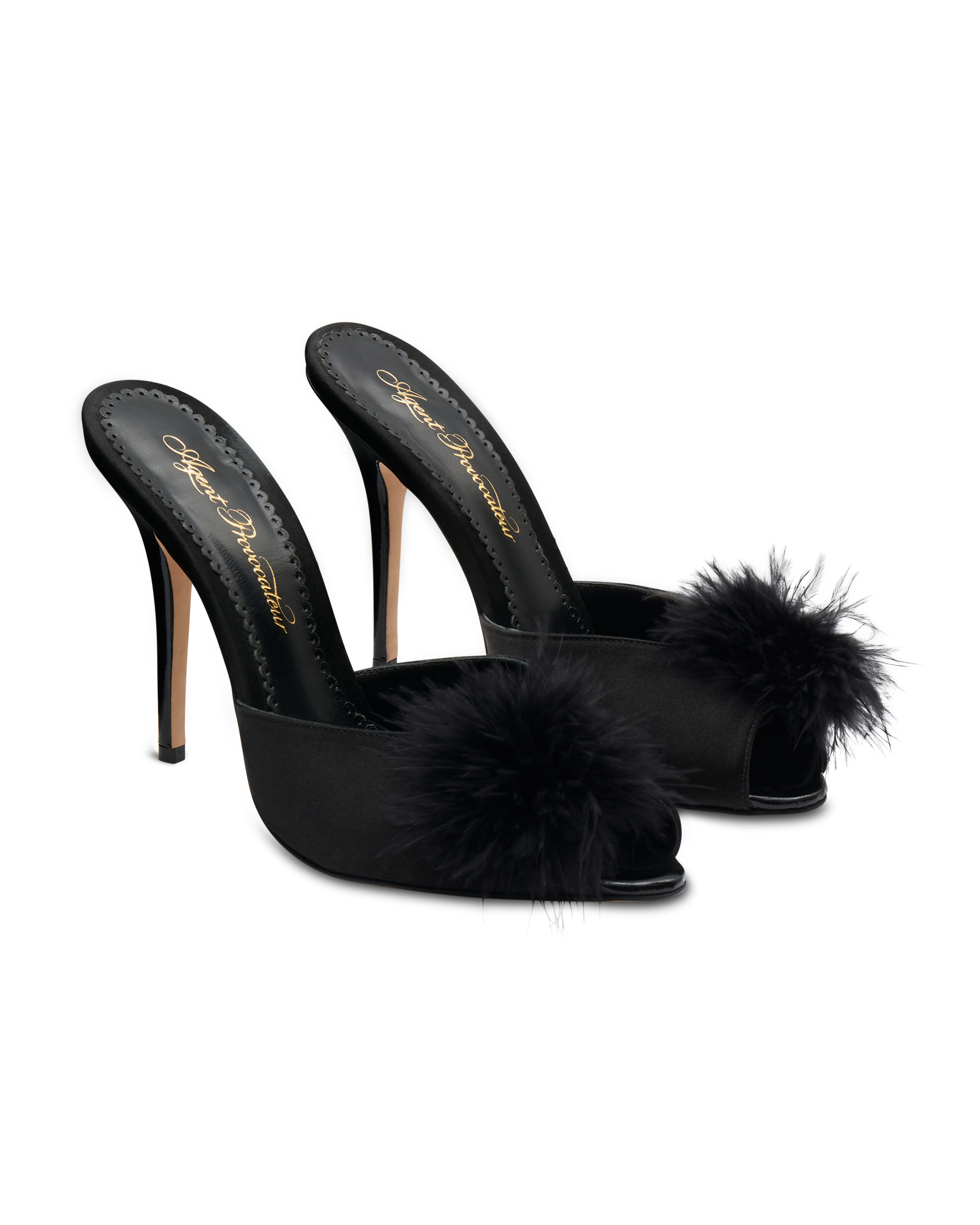 Allegrah Mule in Black By Agent Provocateur All Accessories