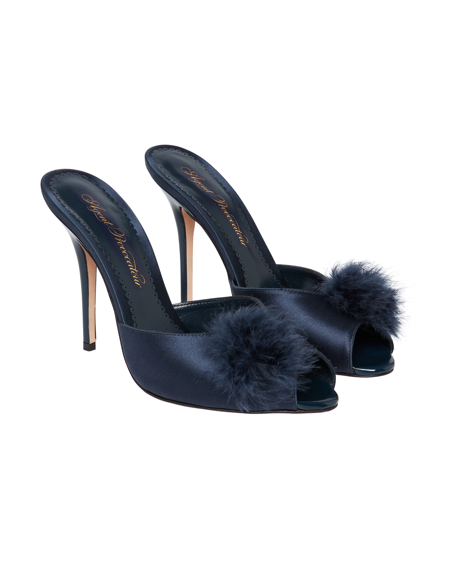 Allegrah Mules in Navy | By Agent Provocateur All Accessories