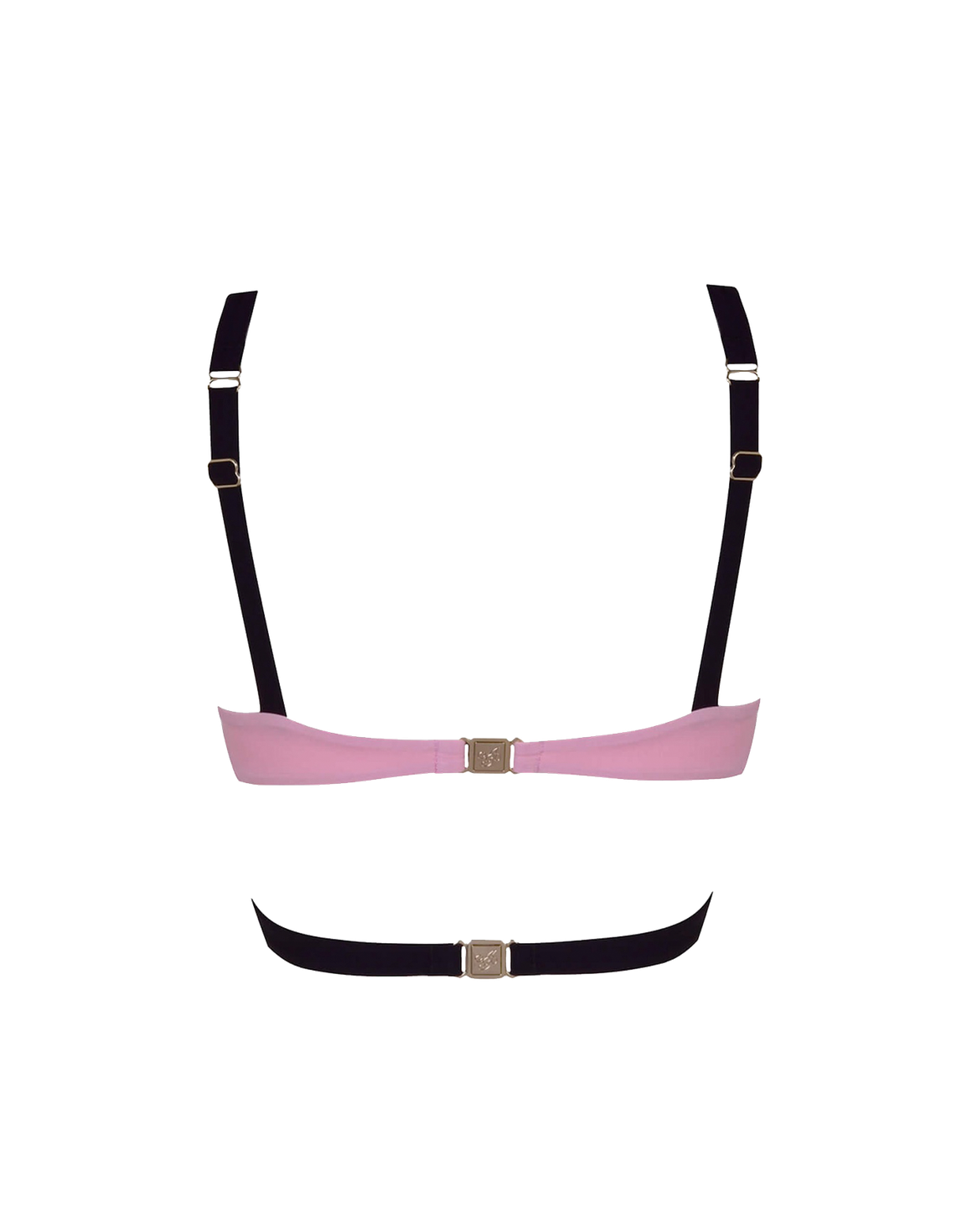 Mazzy Bikini Top Black/Pink | Agent Provocateur