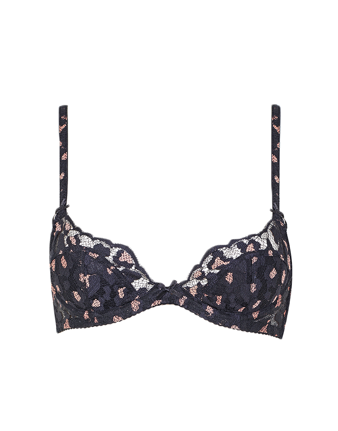 Effie Padded Bra Black/Pink | Agent Provocateur