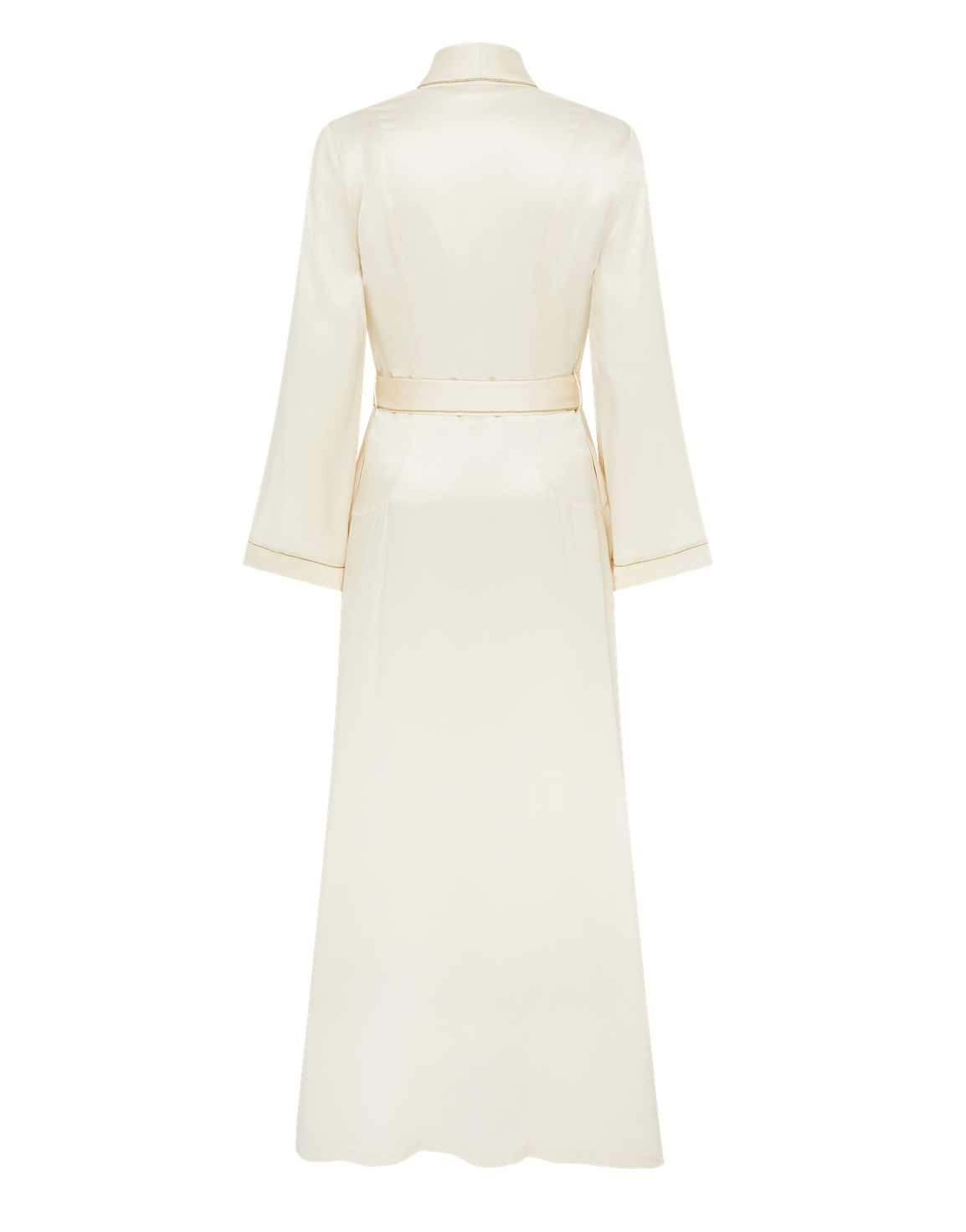 Classic PJ Long Dressing Gown Ivory | Agent Provocateur