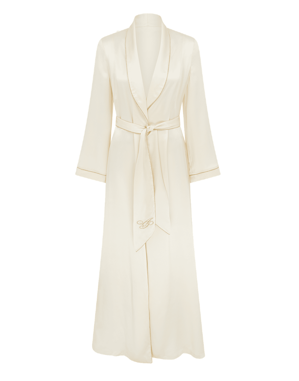 Classic PJ Long Dressing Gown Ivory | Agent Provocateur