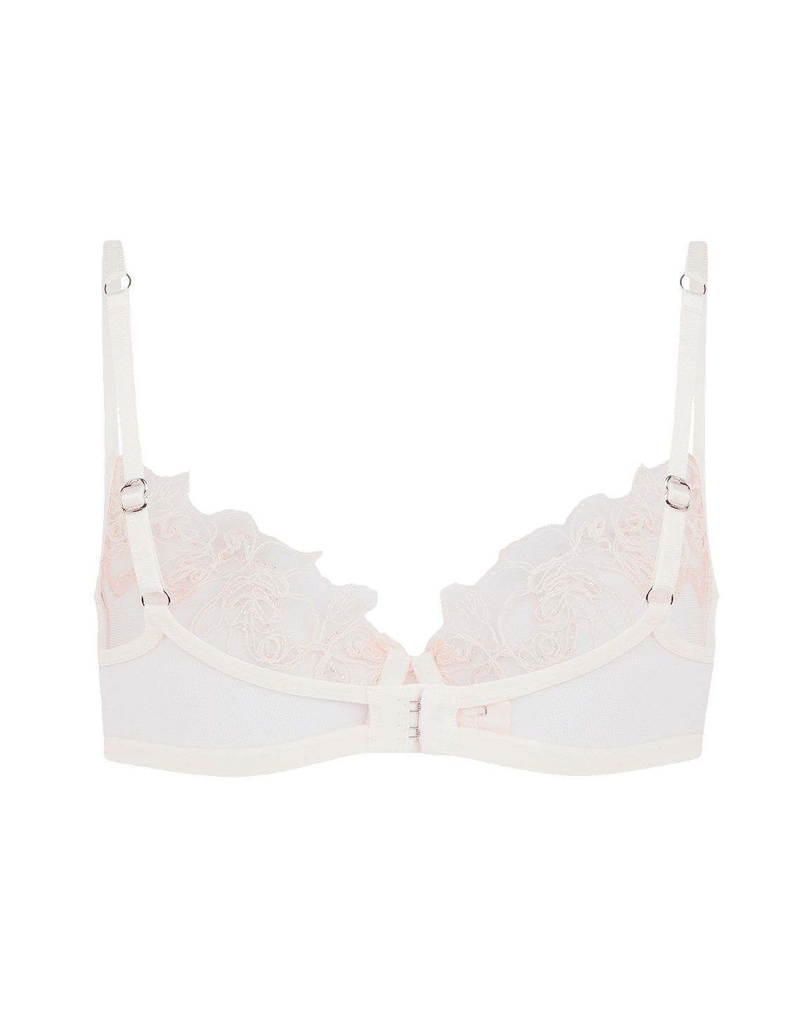 Lindie Demi Cup Plunge Underwired Bra Ivory | Agent Provocateur