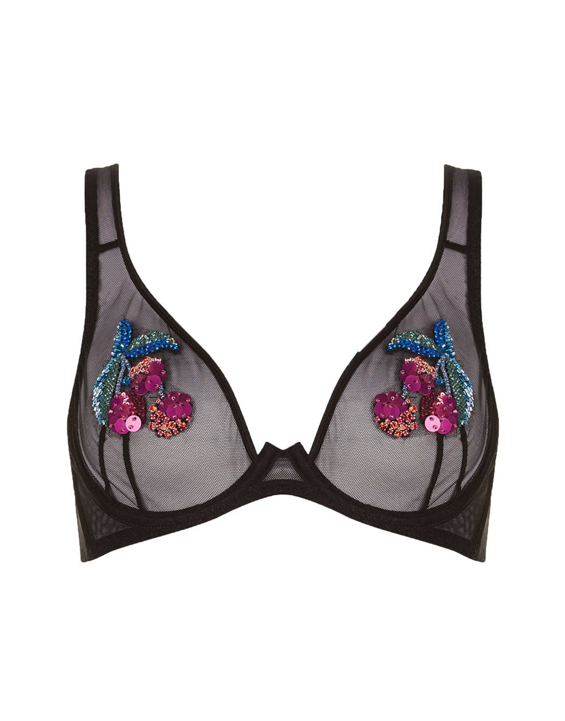 Nabina High Apex Bra Black | Agent Provocateur