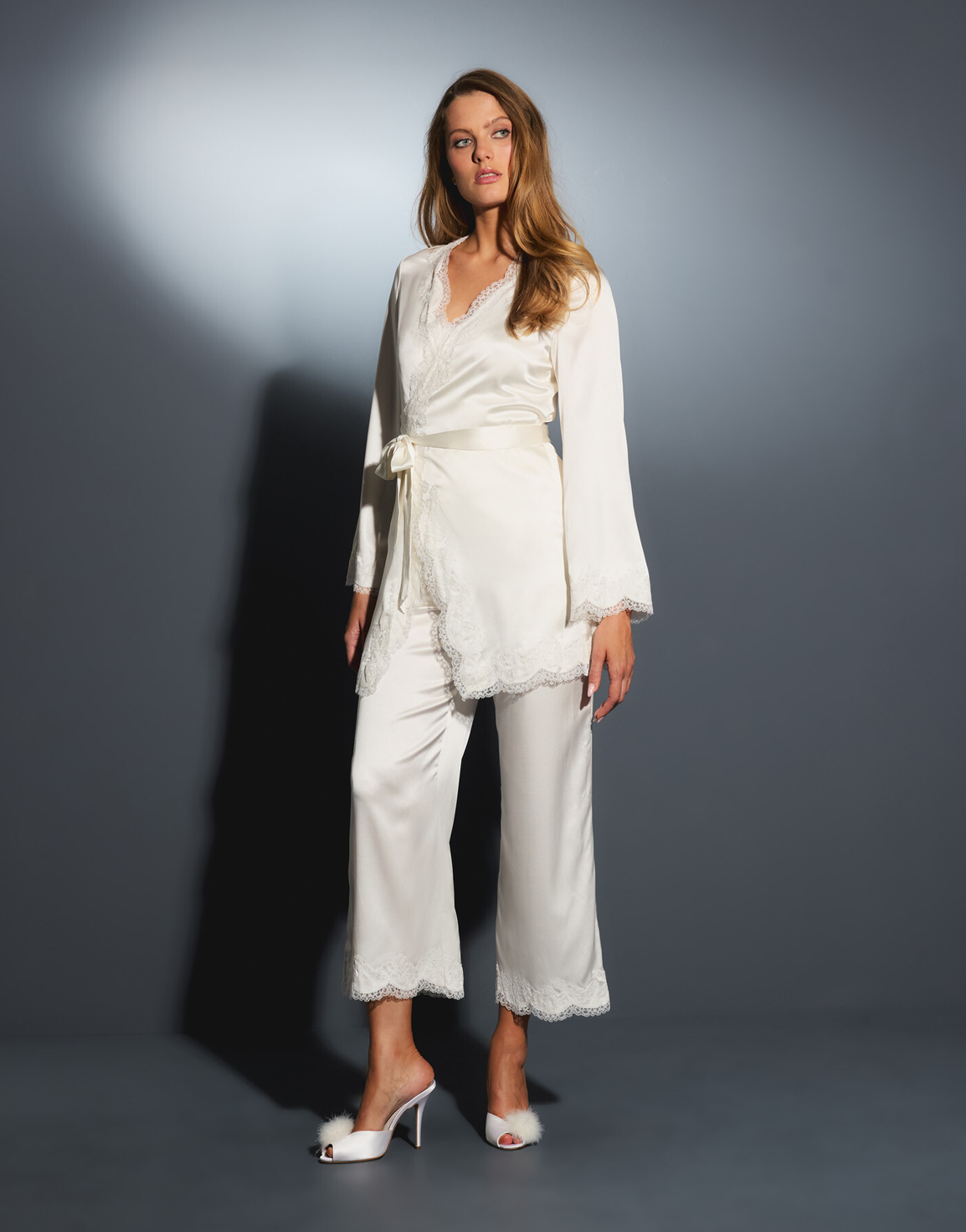 Amelea Pyjama Top Ivory | Agent Provocateur