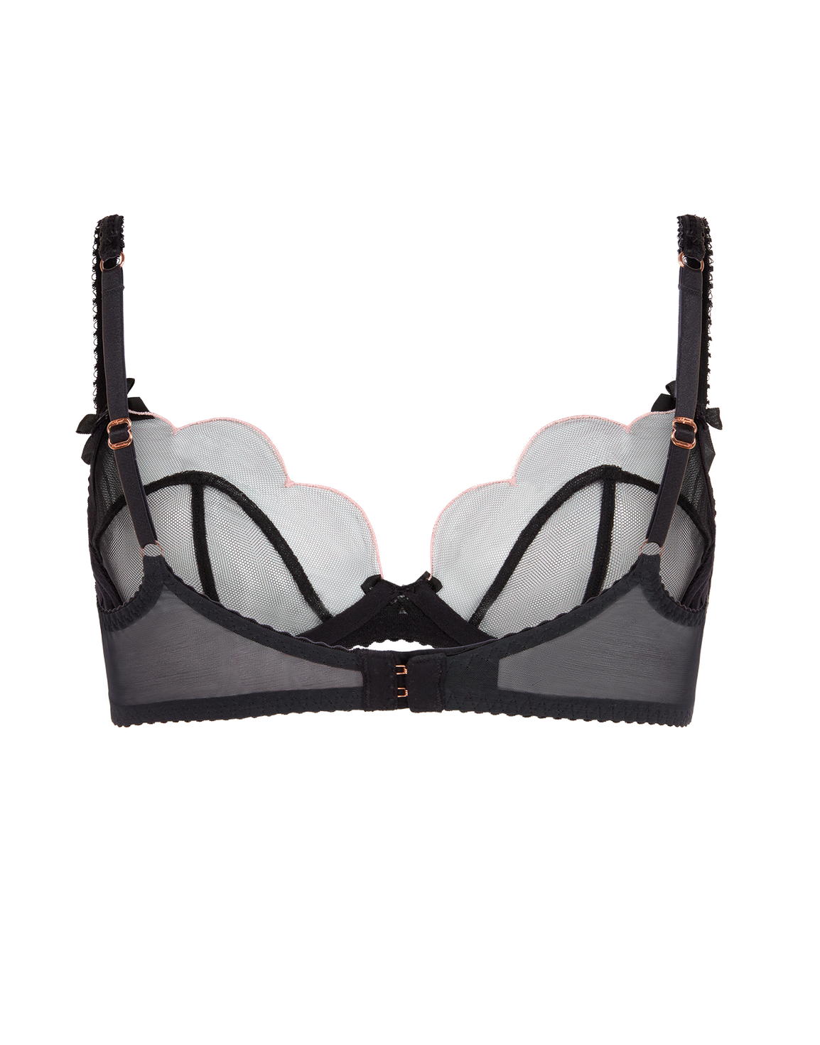 Lorna Plunge Underwired Bra Black 2 | Agent Provocateur