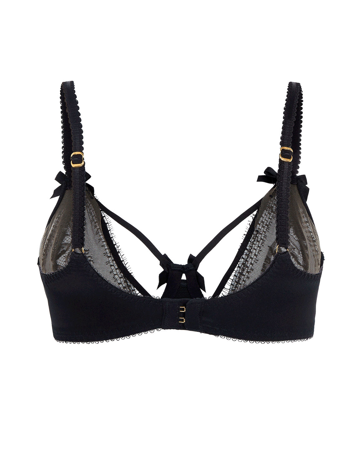 Tanya Plunge Underwired Bra Black | Agent Provocateur
