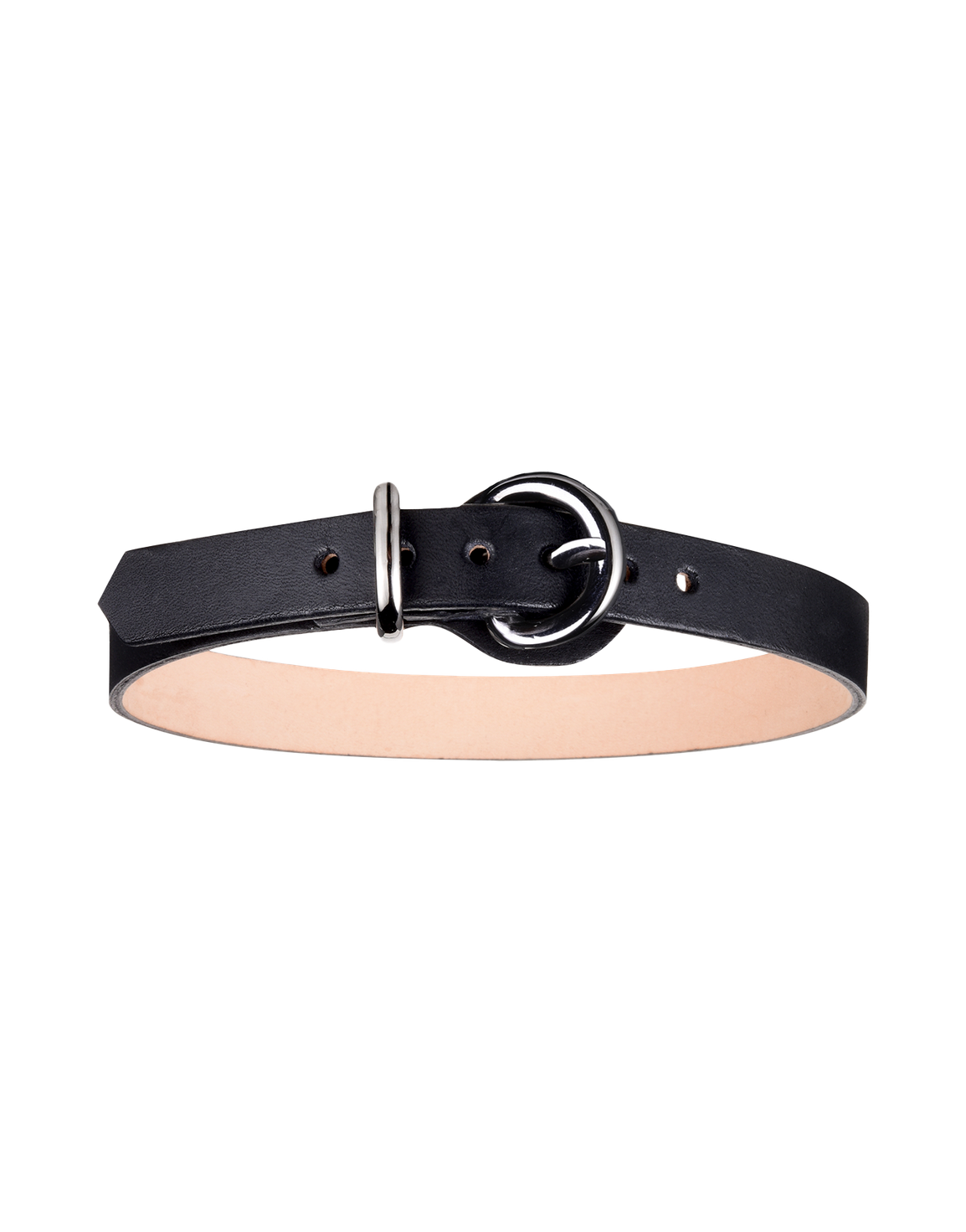Veronika Leather Single Choker Black | Agent Provocateur