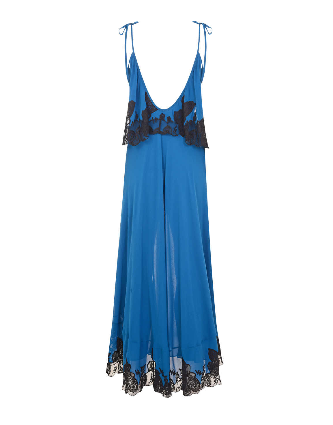 Aymee Long Dress Blue/Black | Agent Provocateur