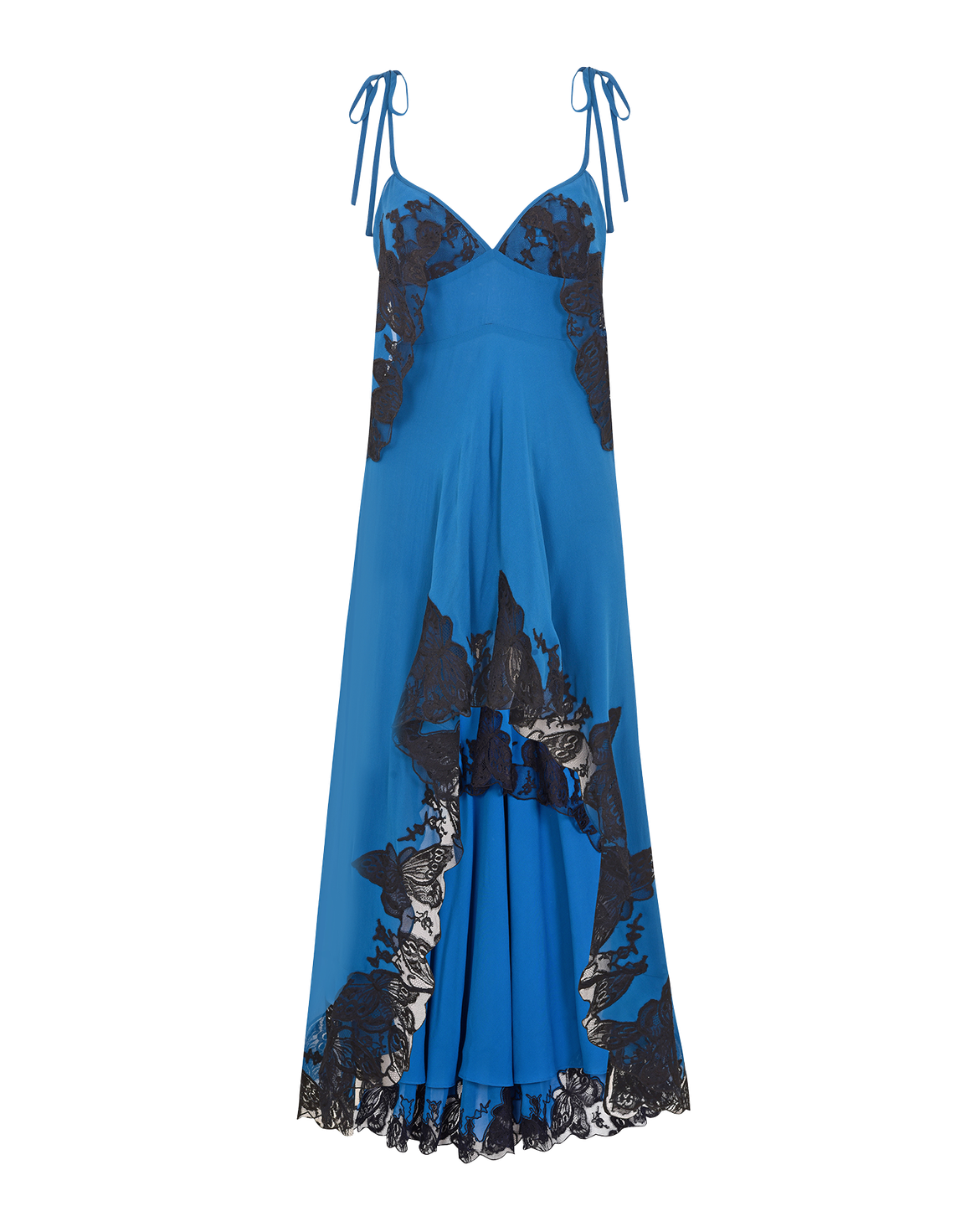 Aymee Long Dress Blue/Black | Agent Provocateur