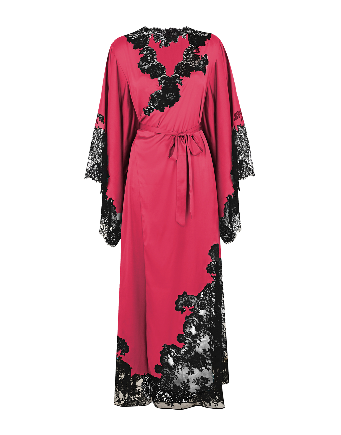 Nayeli Long Kimono Pink/Black | Agent Provocateur