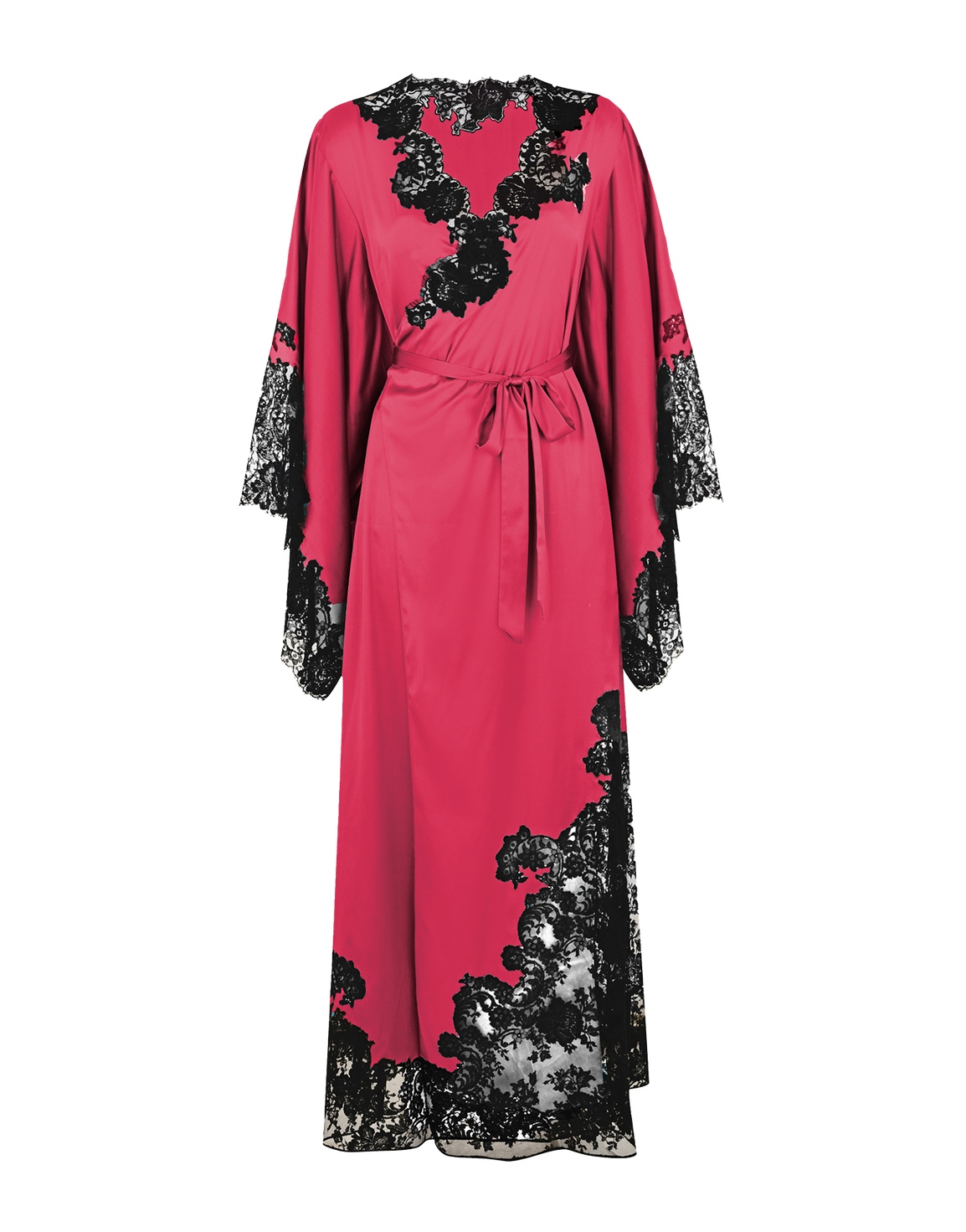 Nayeli Long Kimono Pink/Black | Agent Provocateur