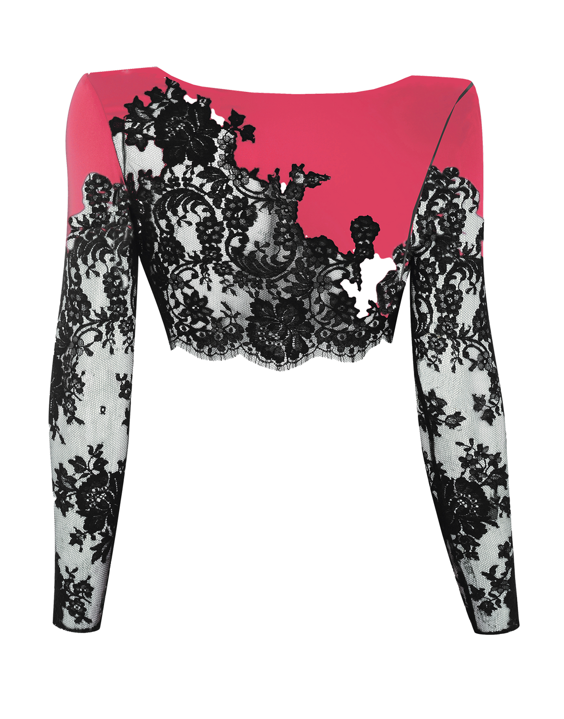 Nayeli Pyjama Top Pink/Black | Agent Provocateur