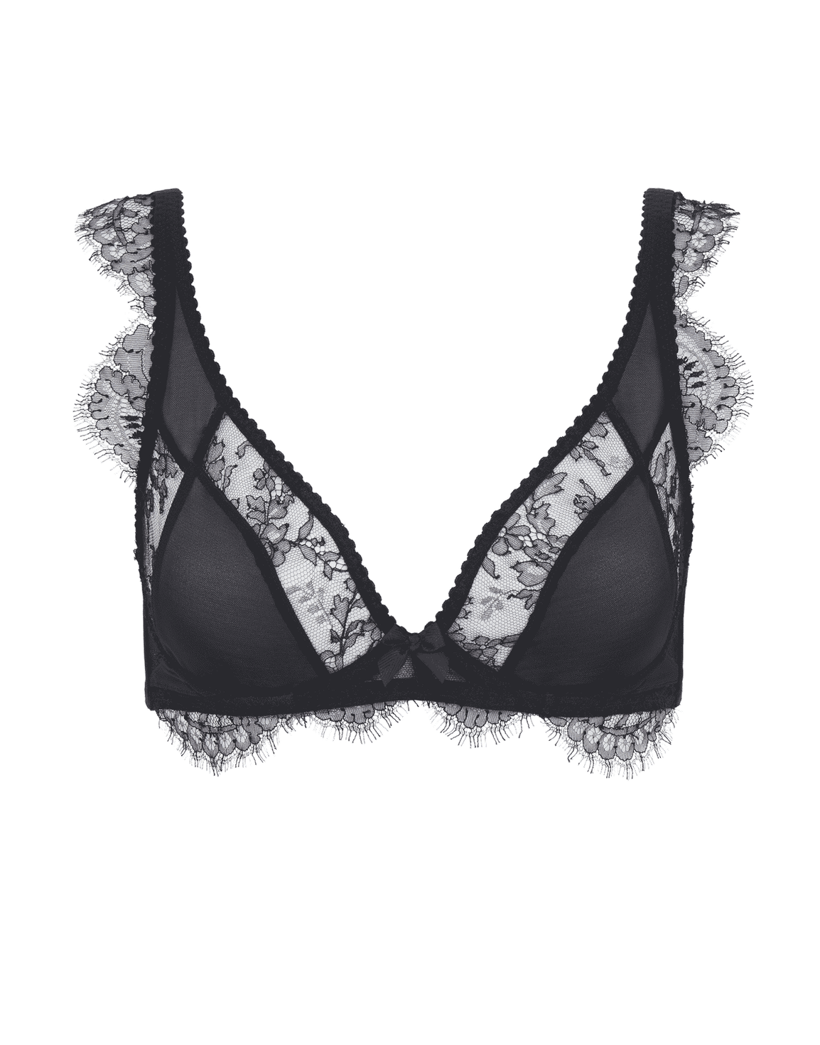 Deanna High Apex Bra Black | Agent Provocateur