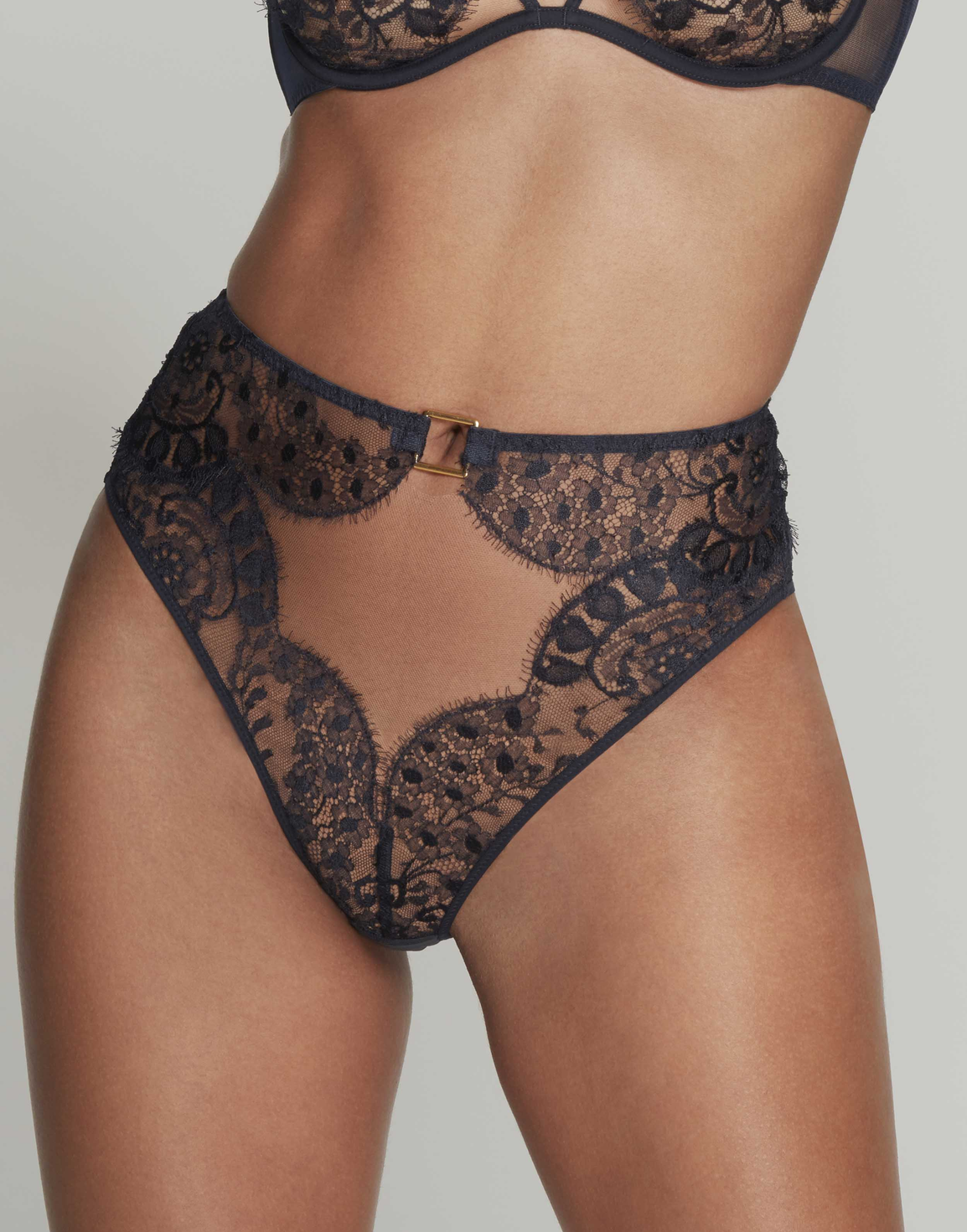 Violetta Big Brief Navy Navy | Agent Provocateur