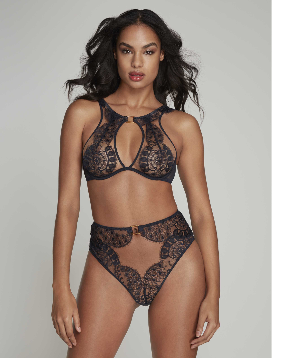 Violetta Big Brief Navy Navy | Agent Provocateur