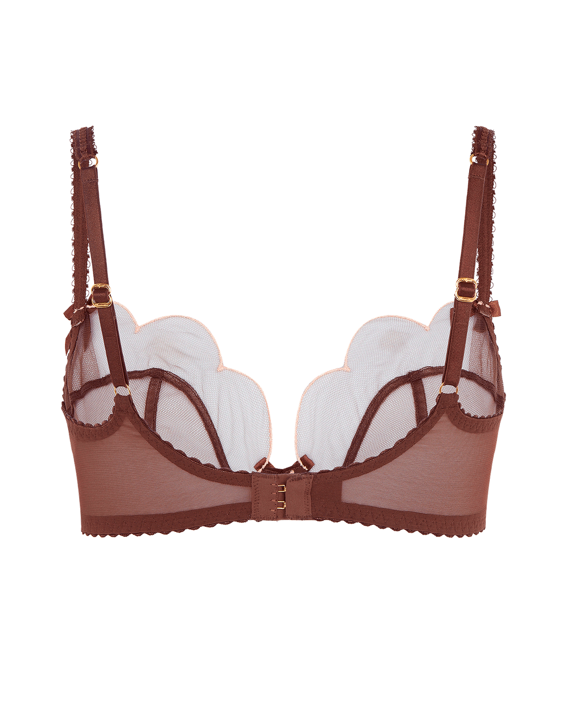 Lorna Plunge Underwired Bra Chestnut | Agent Provocateur