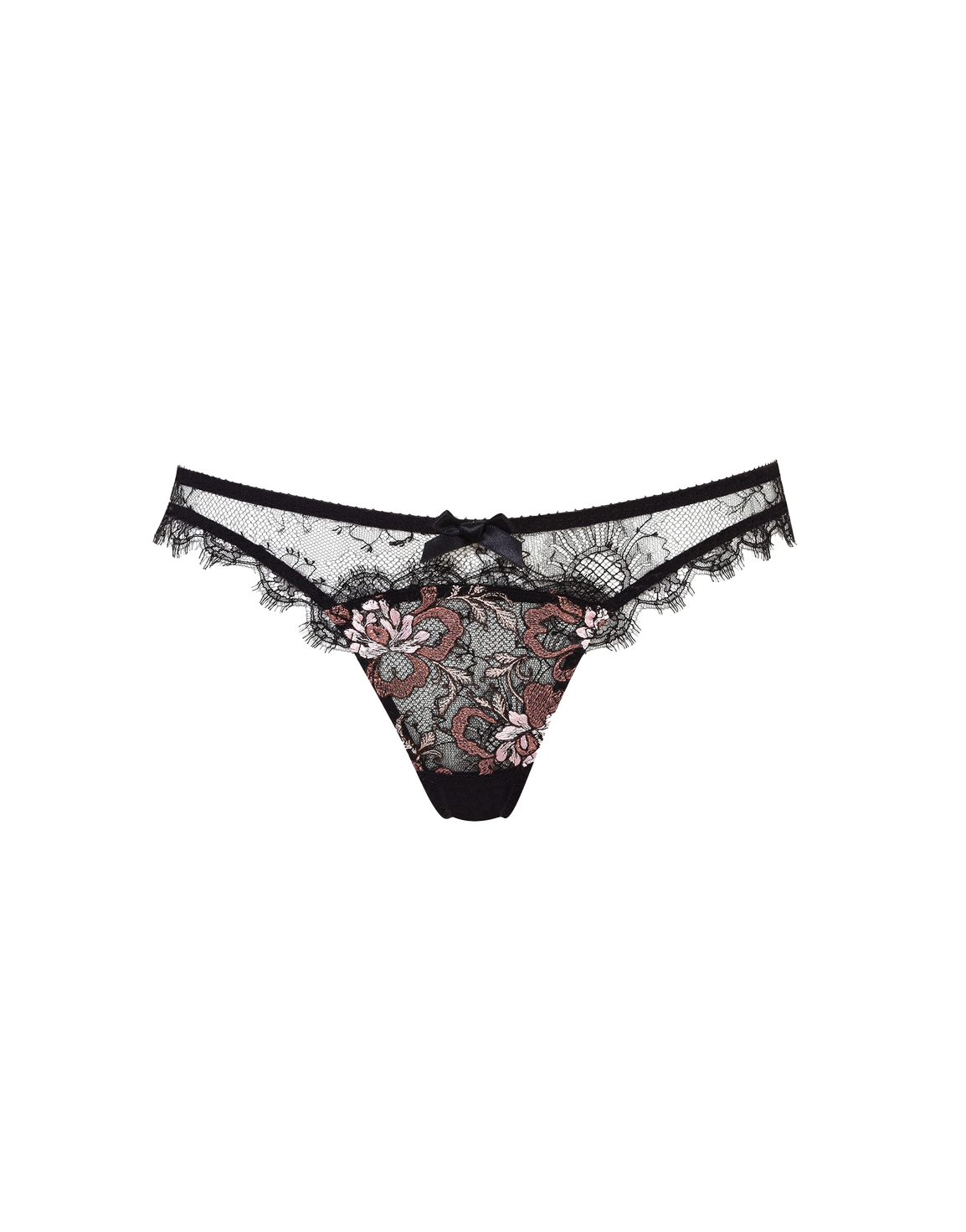 Carli Full Brief Black/Rose Gold | Agent Provocateur