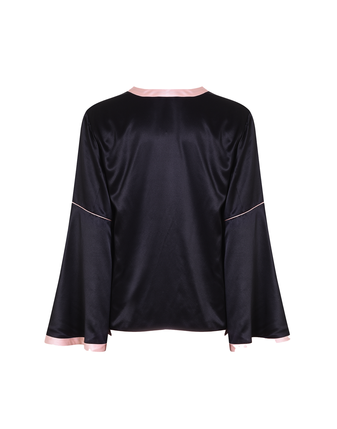 Selene Pyjama Shirt Black/Peach | Agent Provocateur